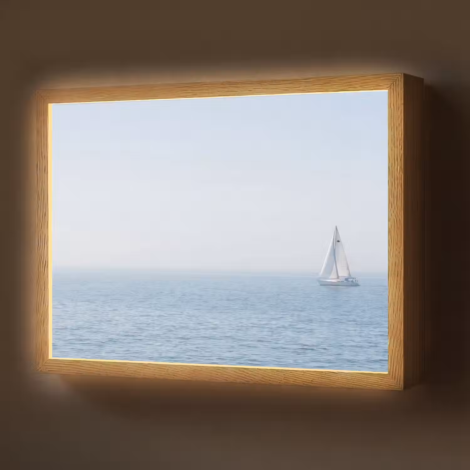 Horizon - Zeilboot - Zee Light Box met batterij (Wandlamp) middel -z3d_website