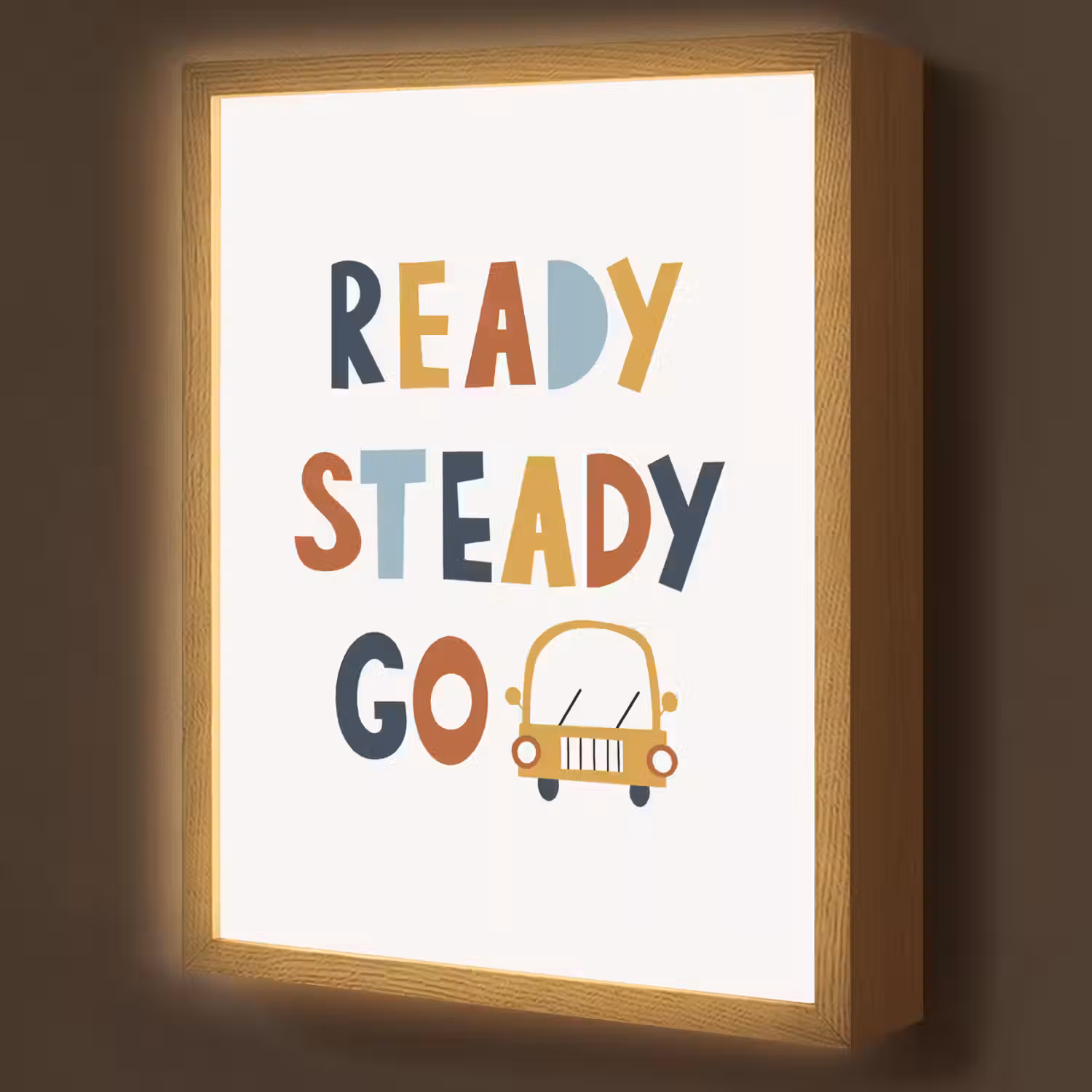 Auto - Quote - Kleuren - Voertuigen Light Box met batterij (Wandlamp kind) middel -z3d_website