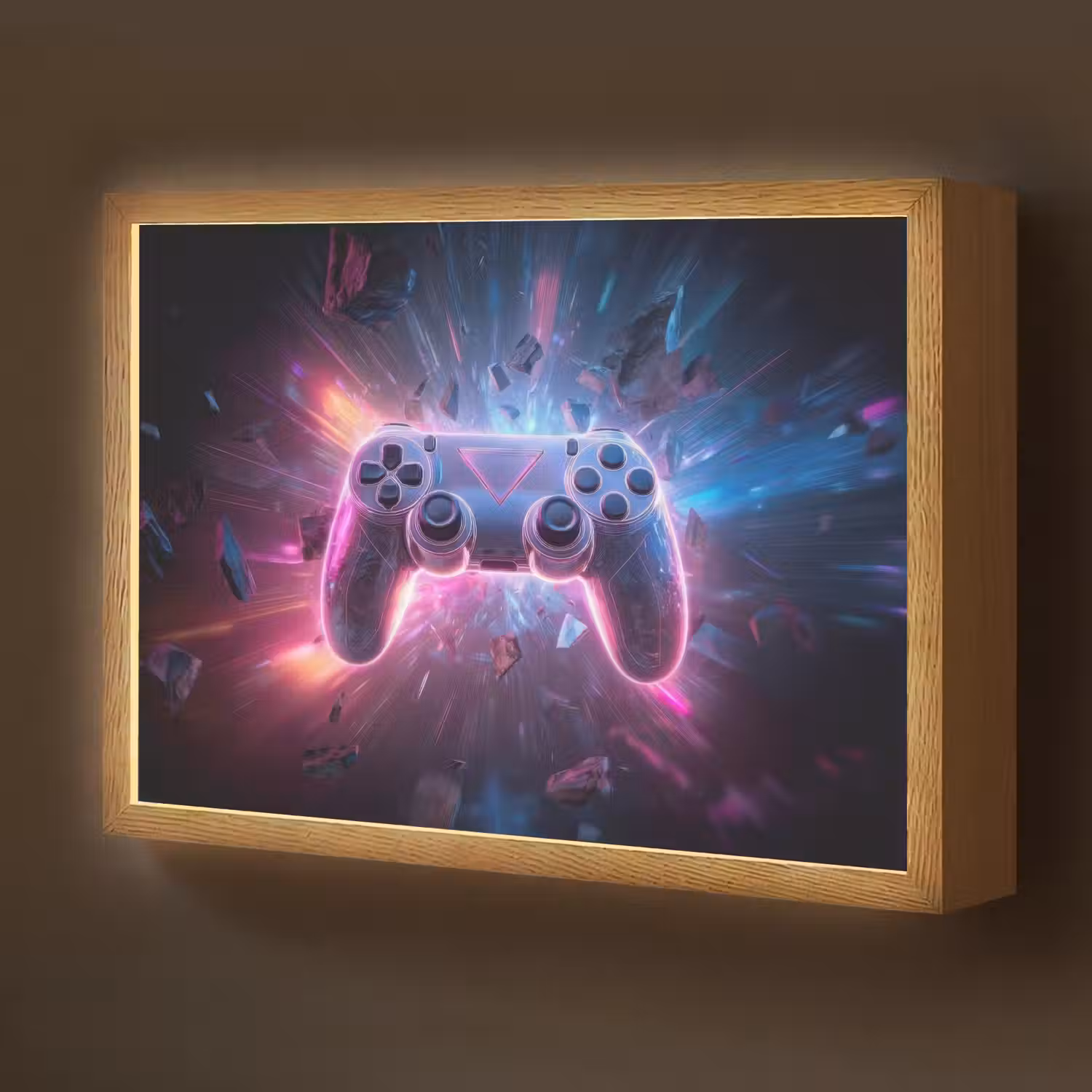 Controller - Neon - Explosie - Abstract Light Box met batterij (Wandlamp kind) middel -z3d_website