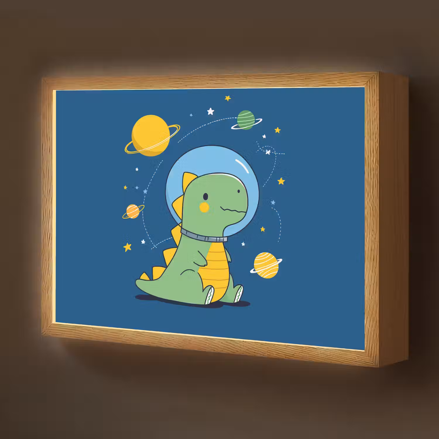 Dino - Ruimte - Planeten Light Box met batterij (Wandlamp kind) middel -z3d_website
