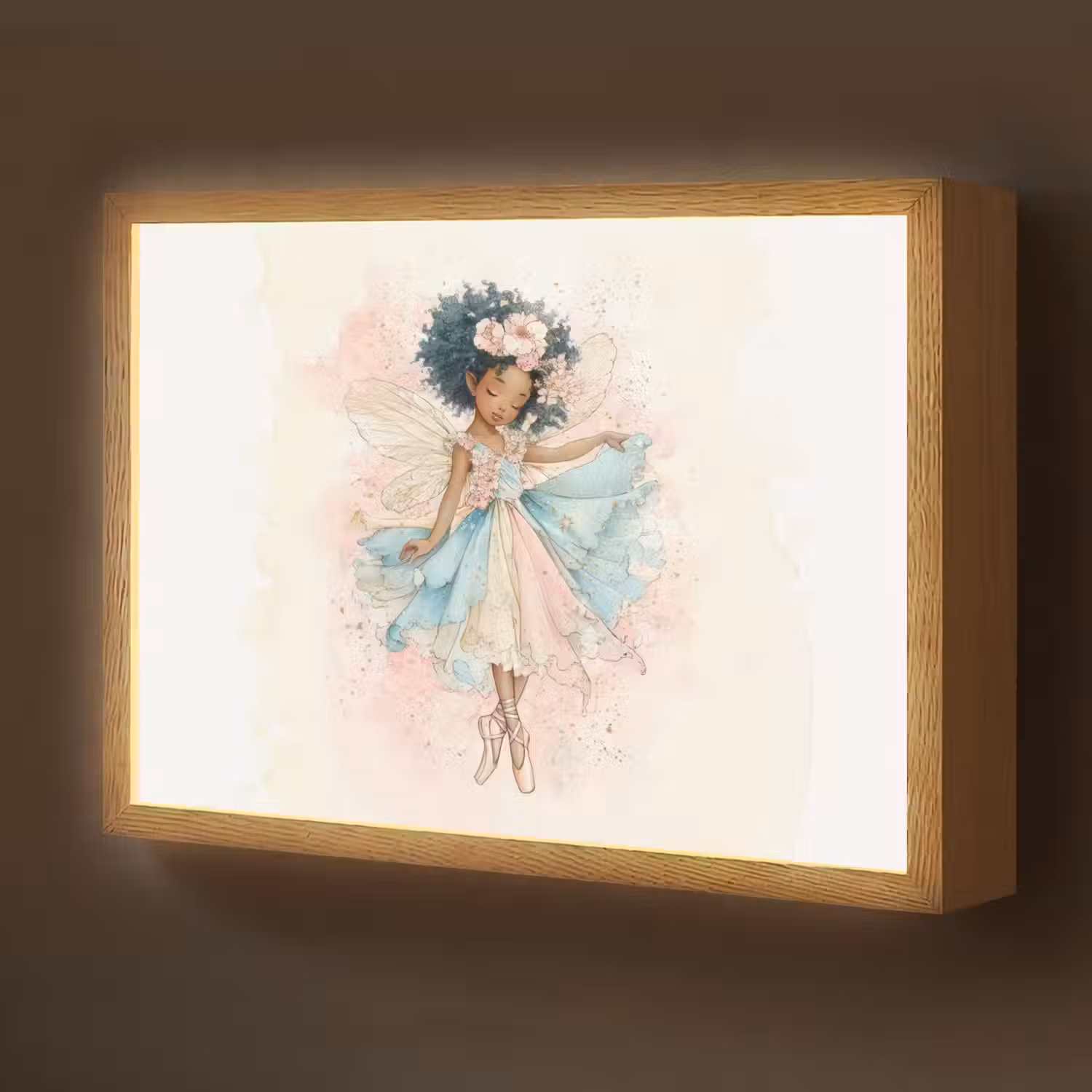 Fee - Pastel - Magie Light Box met batterij (Wandlamp kind) middel -z3d_website