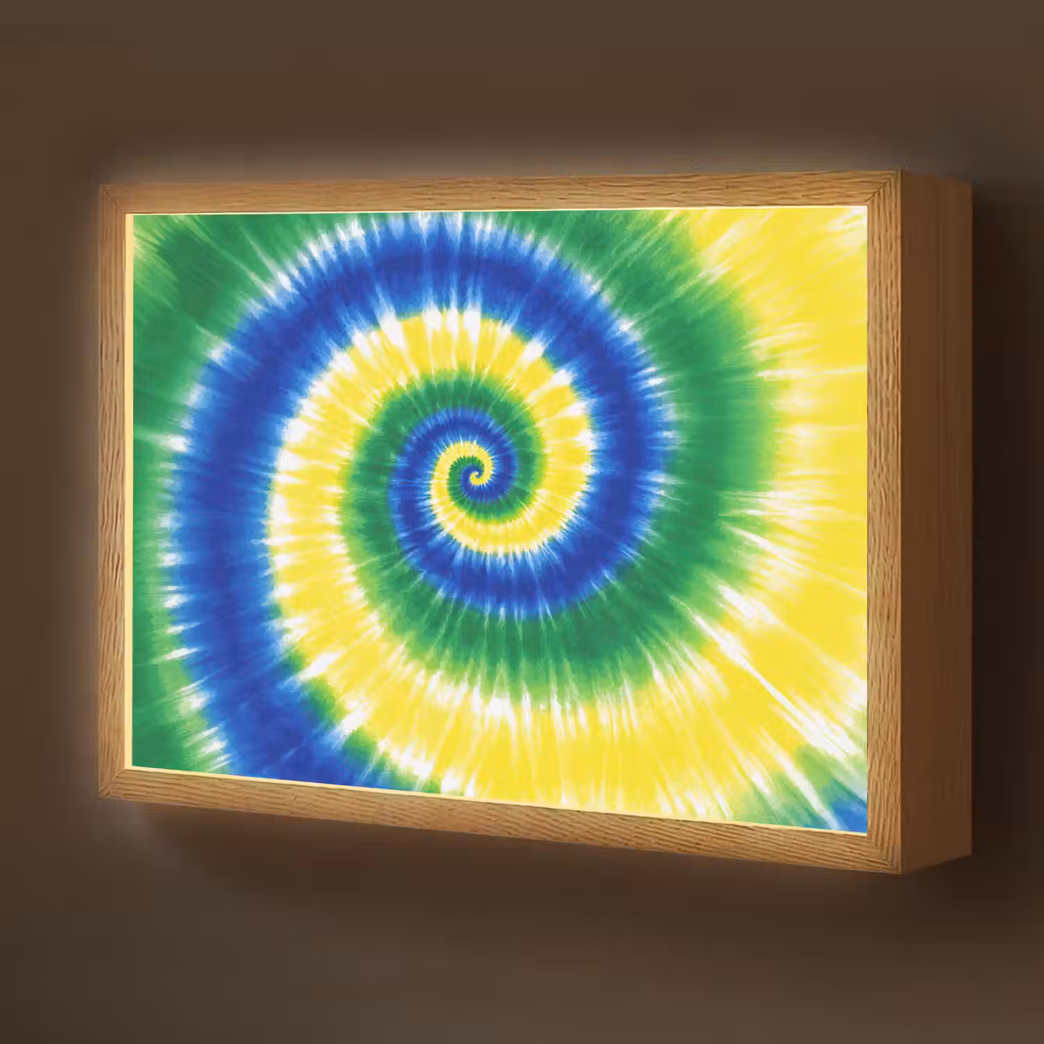 Spiraal - Groen - Draaiend Light Box met batterij (Wandlamp kind) middel -z3d_website