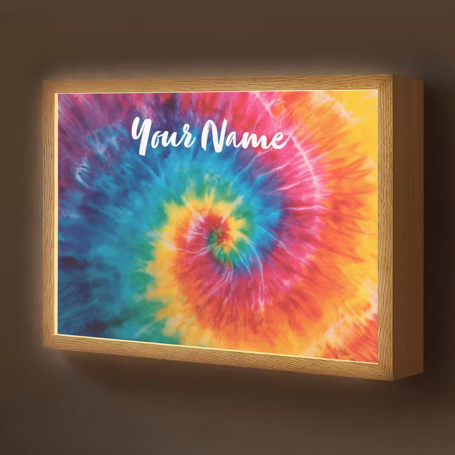 Kleurrijk - Regenboog - Spiraal Light Box met batterij (Wandlamp kind) middel -z3d_website