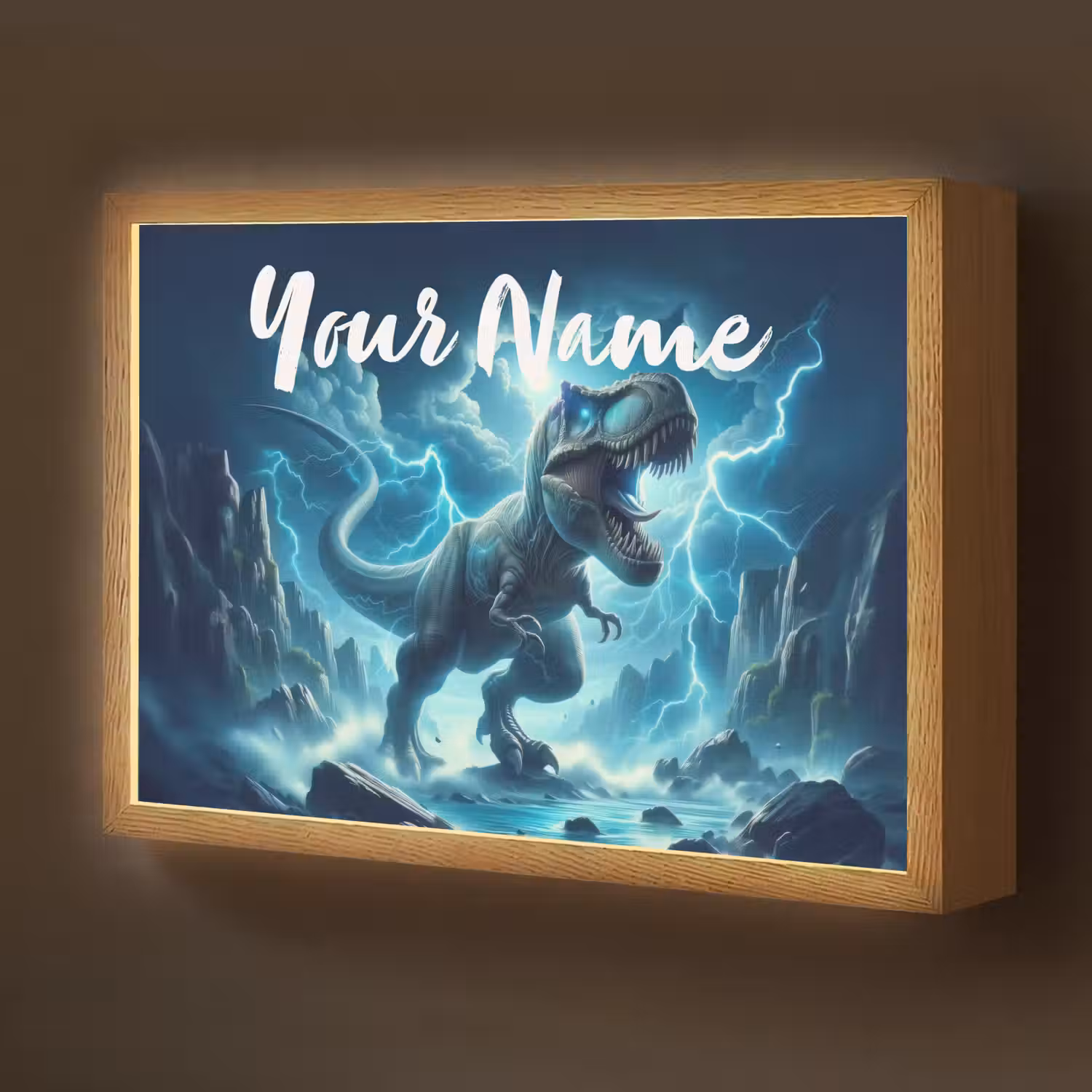 Dino - Blauw - Jongens Light Box met batterij (Wandlamp kind) middel -z3d_website