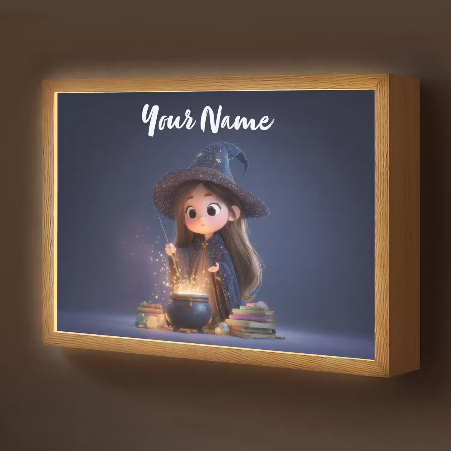Tovenares - Magisch - Blauw - Toveren Light Box met batterij (Wandlamp kind) middel -z3d_website