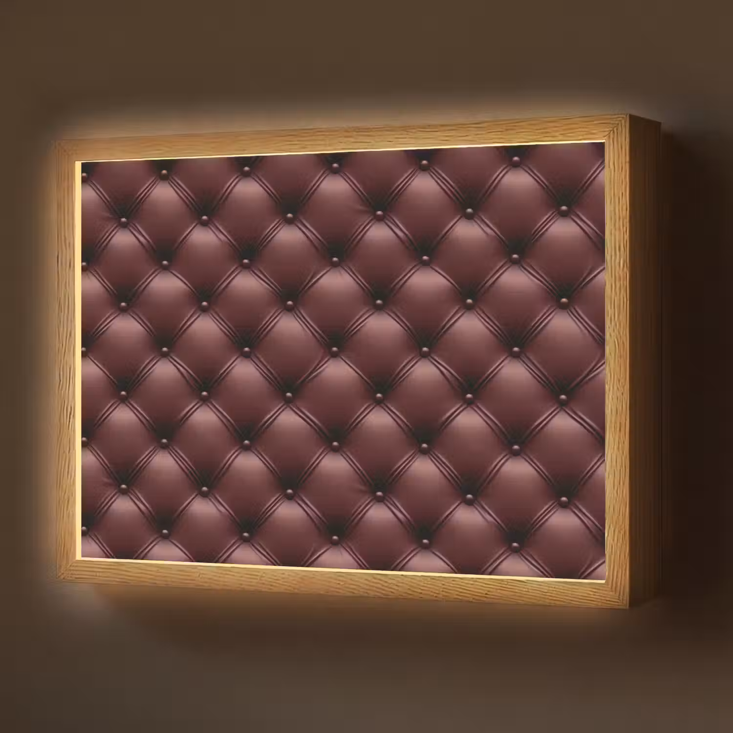 Leer - Patroon - Bordeaux Light Box met batterij (Wandlamp) middel 907 -z3d_website