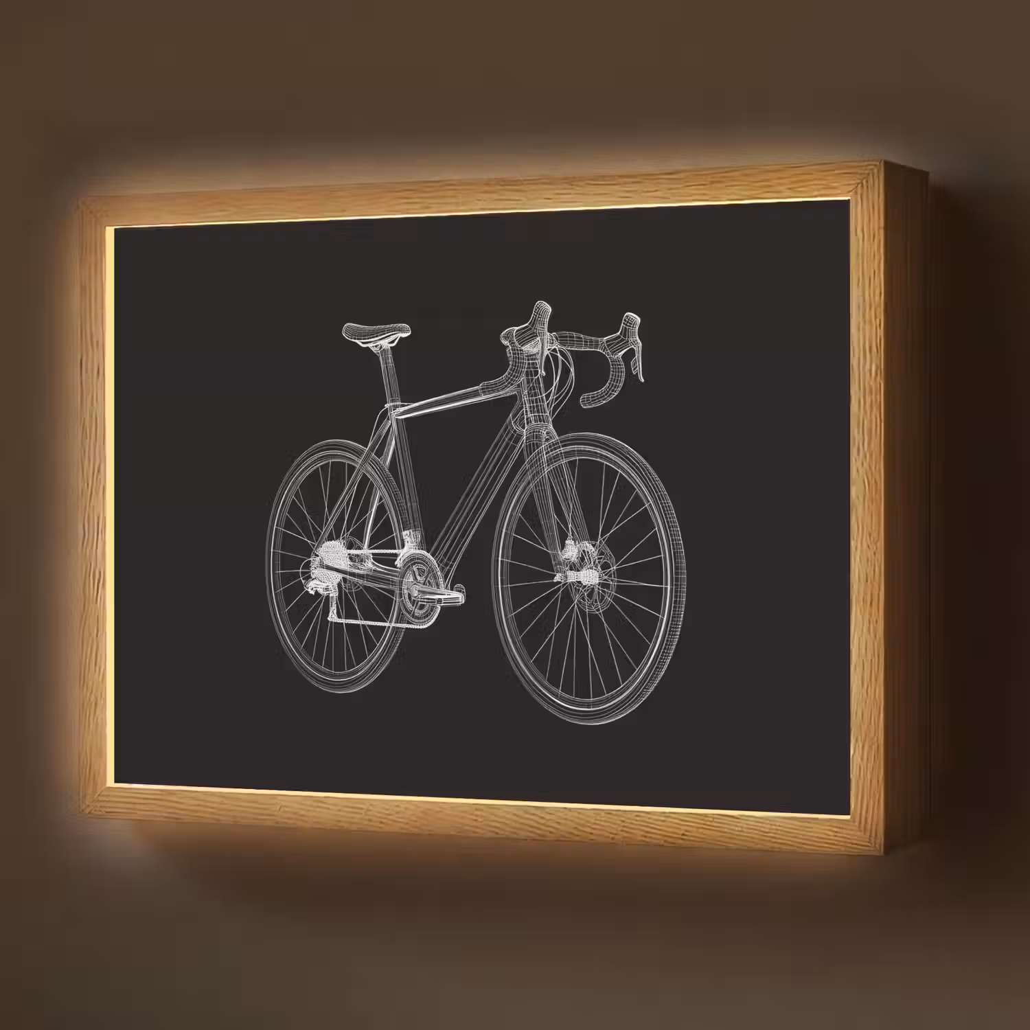 Lijnen - Illustratie - Wit Light Box met batterij (Wandlamp) middel -z3d_website