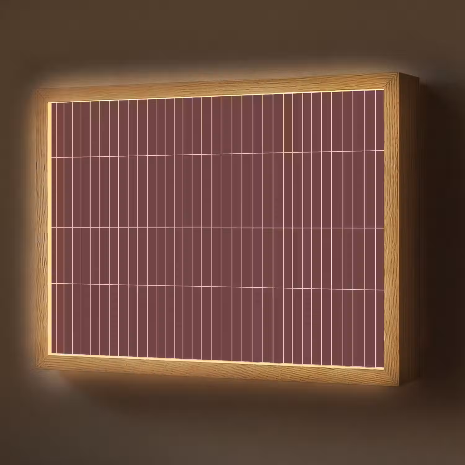 Lijnen - Patroon - Bordeaux Light Box met batterij (Wandlamp) middel 907 -z3d_website