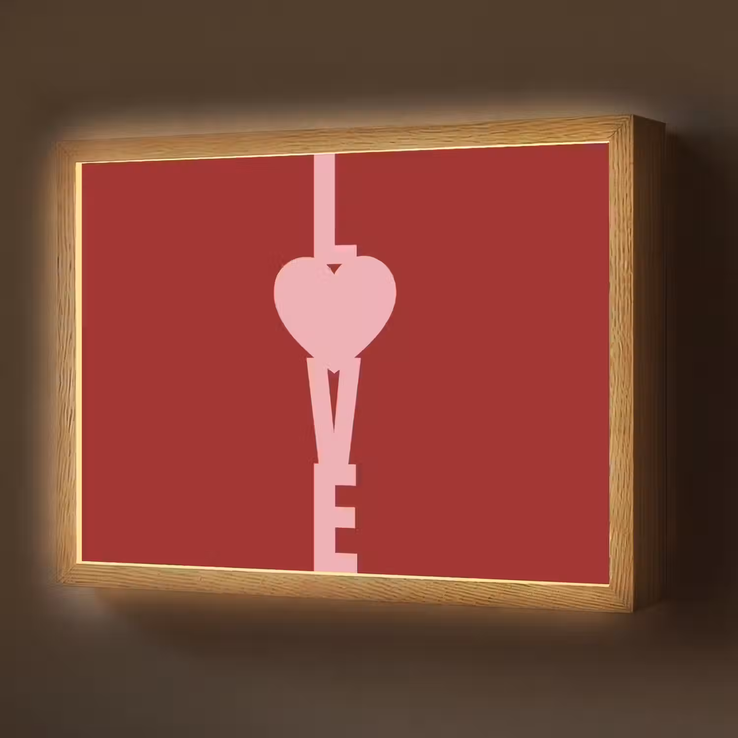Love - Rood - Blokletters Light Box met batterij (Wandlamp) middel -z3d_website