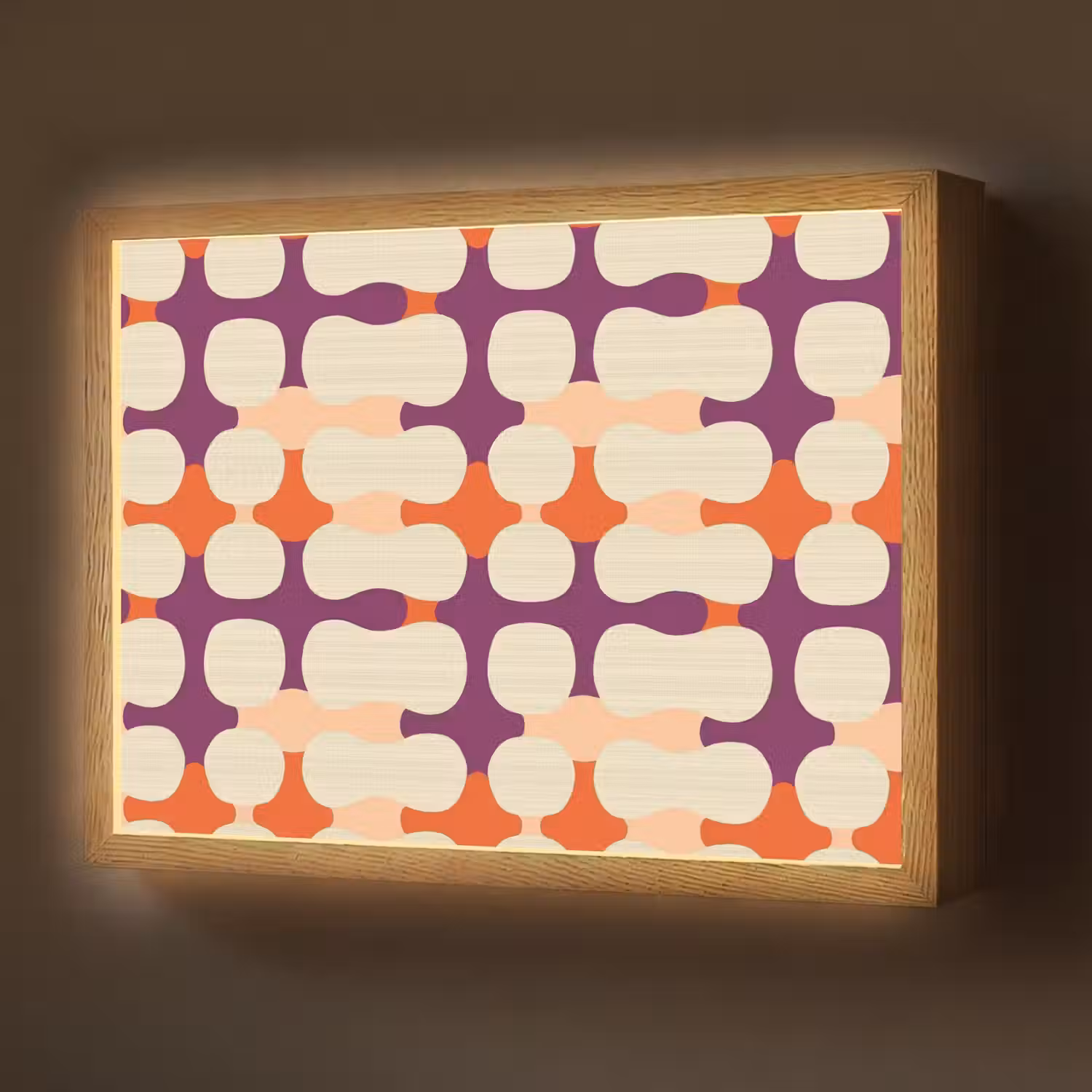 Modern - Patroon - Kleurrijk Light Box met batterij (Wandlamp) middel 907 -z3d_website