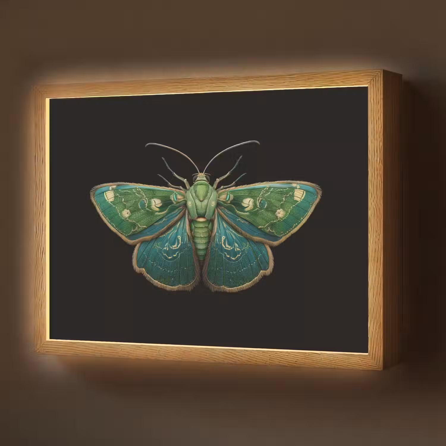 Mot - Levendig - Groen Light Box met batterij (Wandlamp) middel -z3d_website