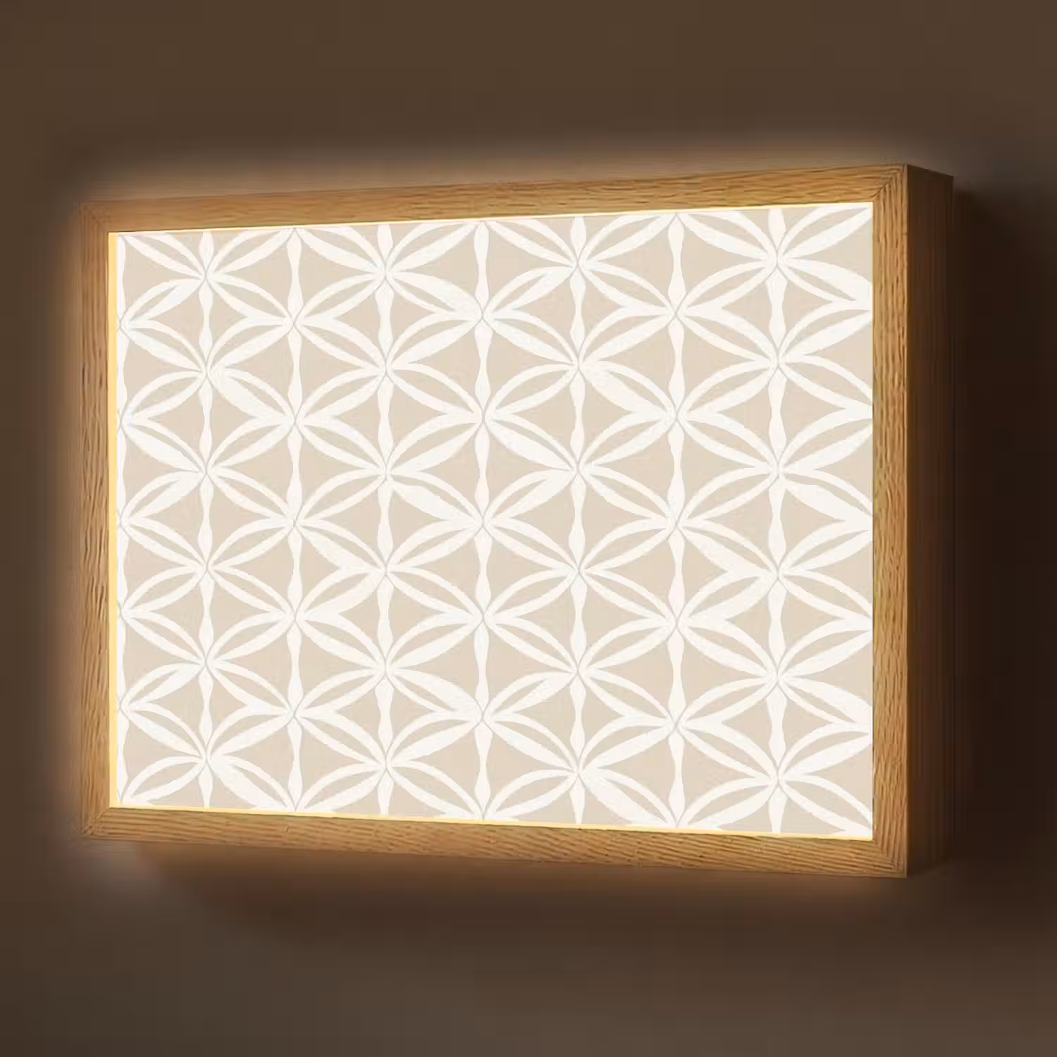 Motief - Modern - Beige Light Box met batterij (Wandlamp) middel 907 -z3d_website