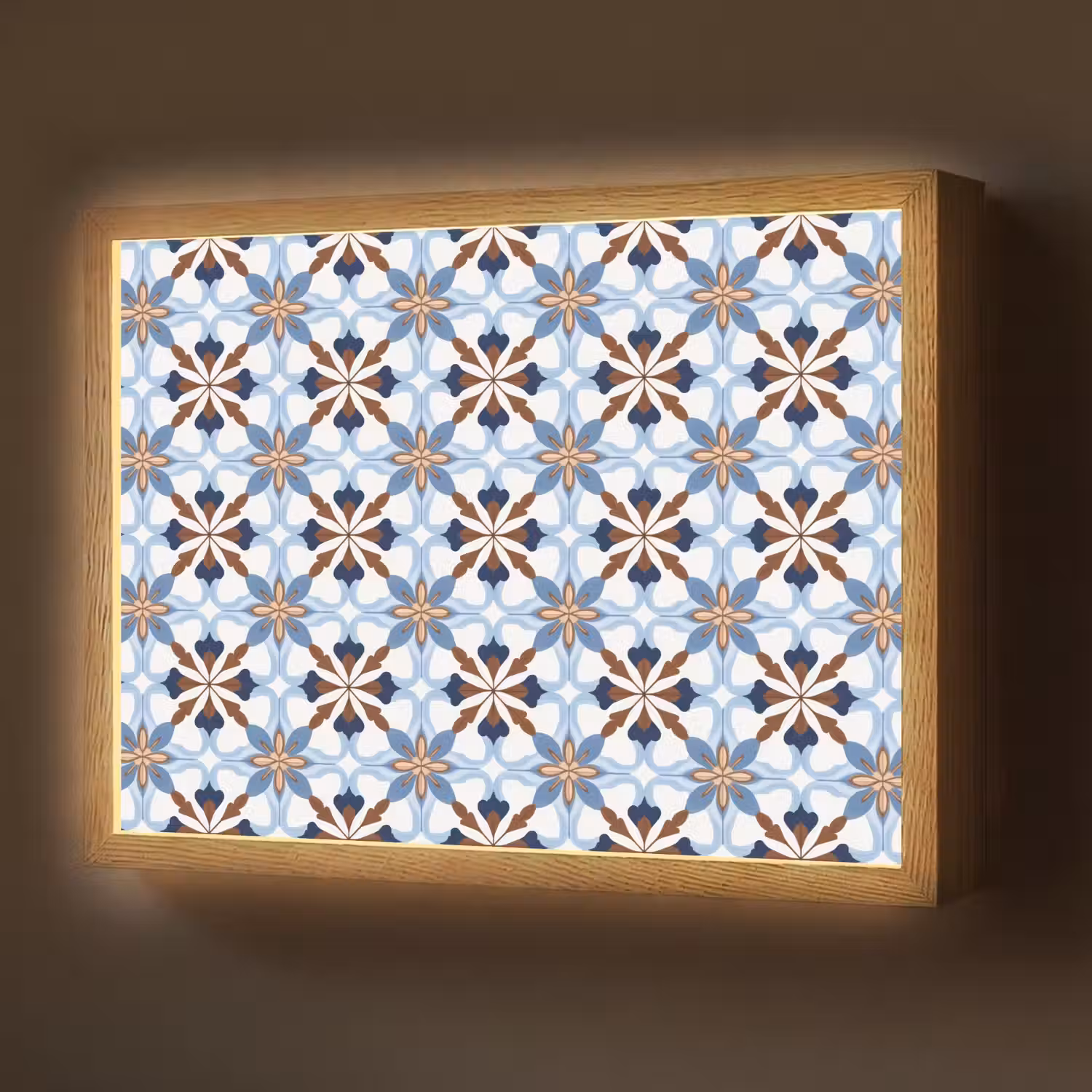 Ornament - Tegel - Kleurrijk Light Box met batterij (Wandlamp) middel 907 -z3d_website