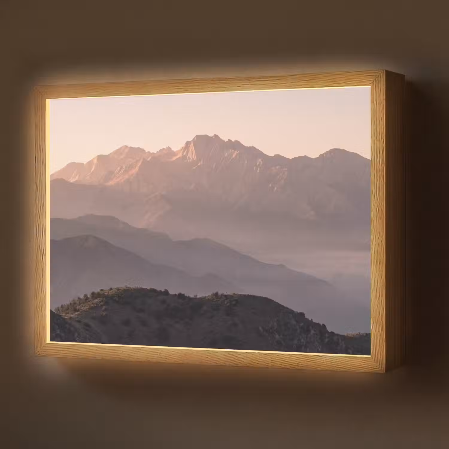 Panorama - Landschap - Bergen Light Box met batterij (Wandlamp) middel -z3d_website