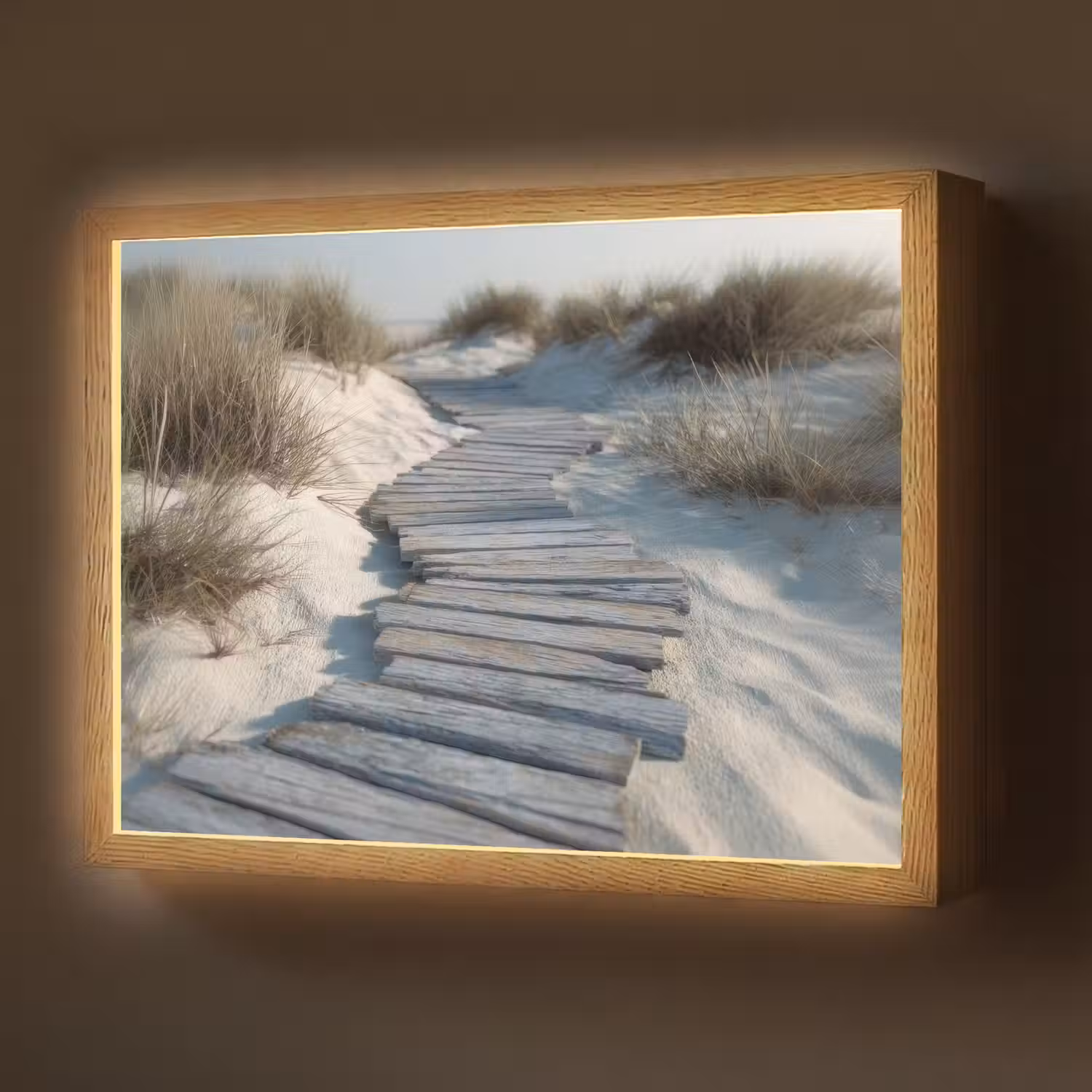 Pad - Planken - Duinen - Gras Light Box met batterij (Wandlamp) middel -z3d_website