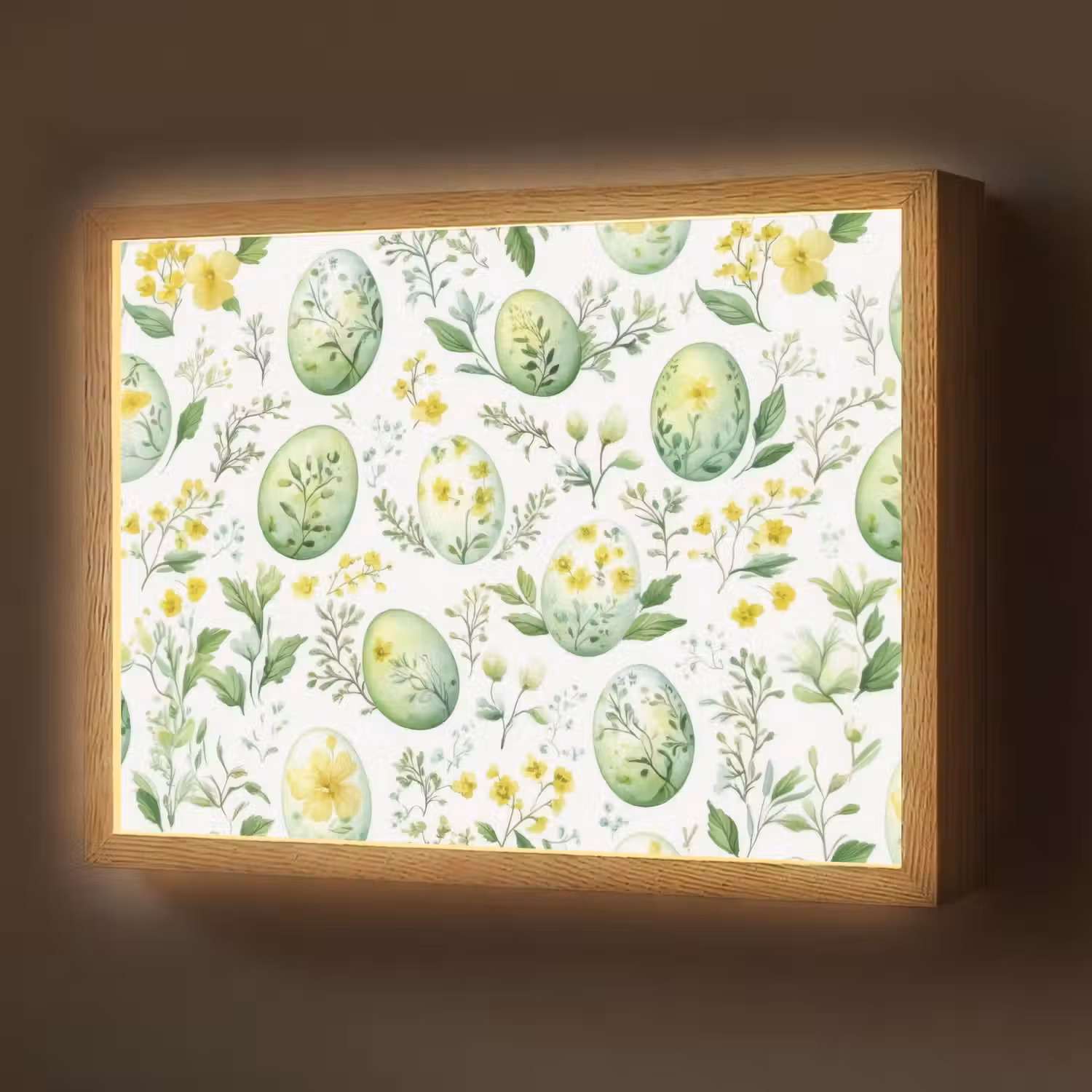 Patroon - Groen - Eieren Light Box met batterij (Wandlamp) middel -z3d_website