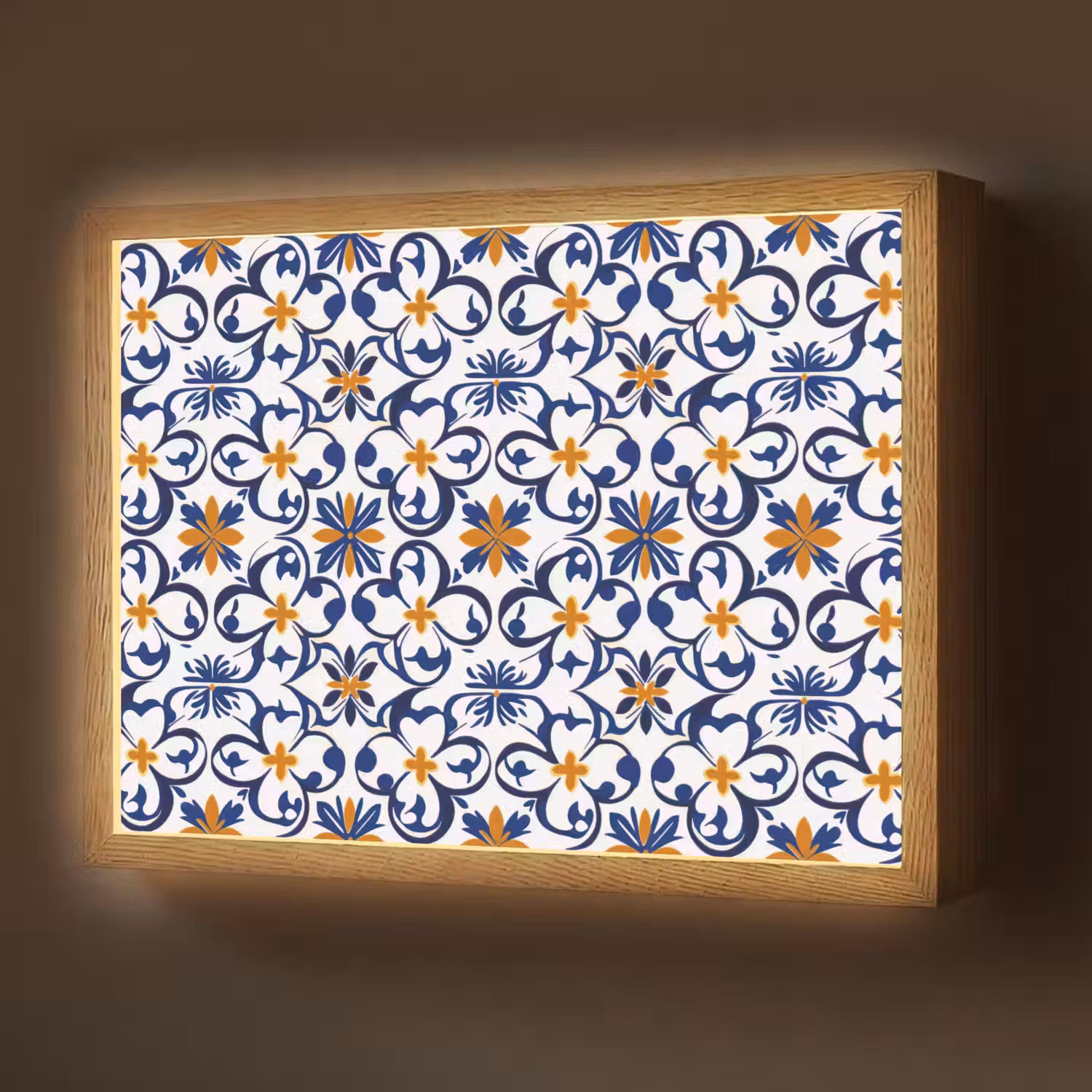 Patroon - Modern - Kleurrijk Light Box met batterij (Wandlamp) middel 907 -z3d_website