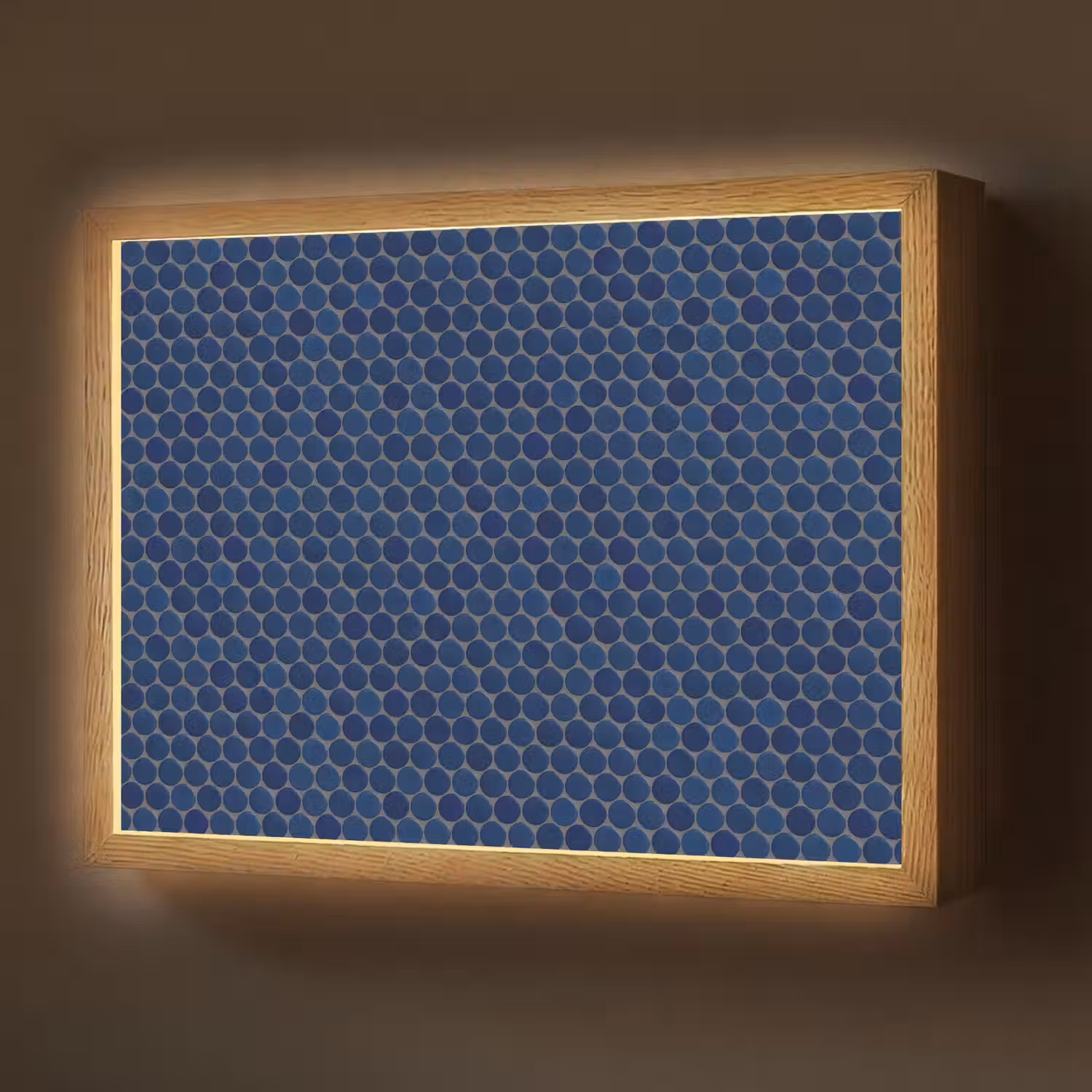 Penny - Mozaïek - Donkerblauw Light Box met batterij (Wandlamp) middel 907 -z3d_website