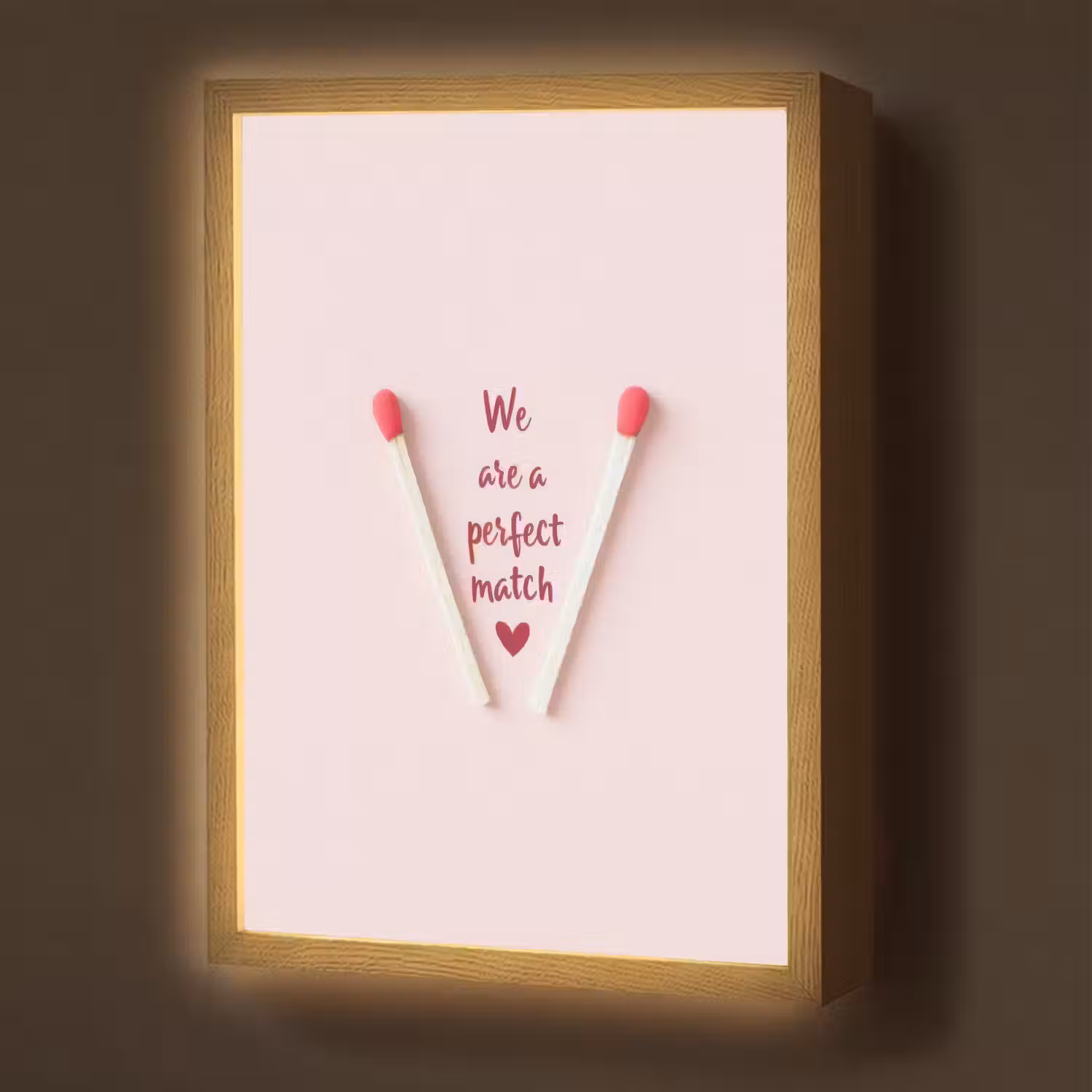 Perfect - Minimalistisch - Valentijn Light Box met batterij (Wandlamp) middel -z3d_website