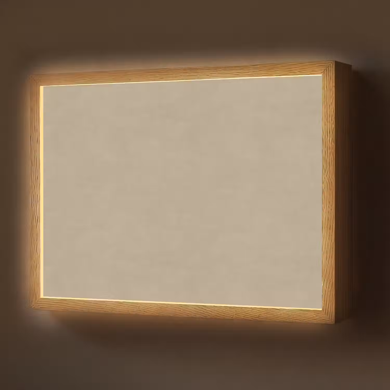 Zandkleur - Korrelige structuur - Beton Light Box met batterij (Wandlamp) middel 907 -z3d_website