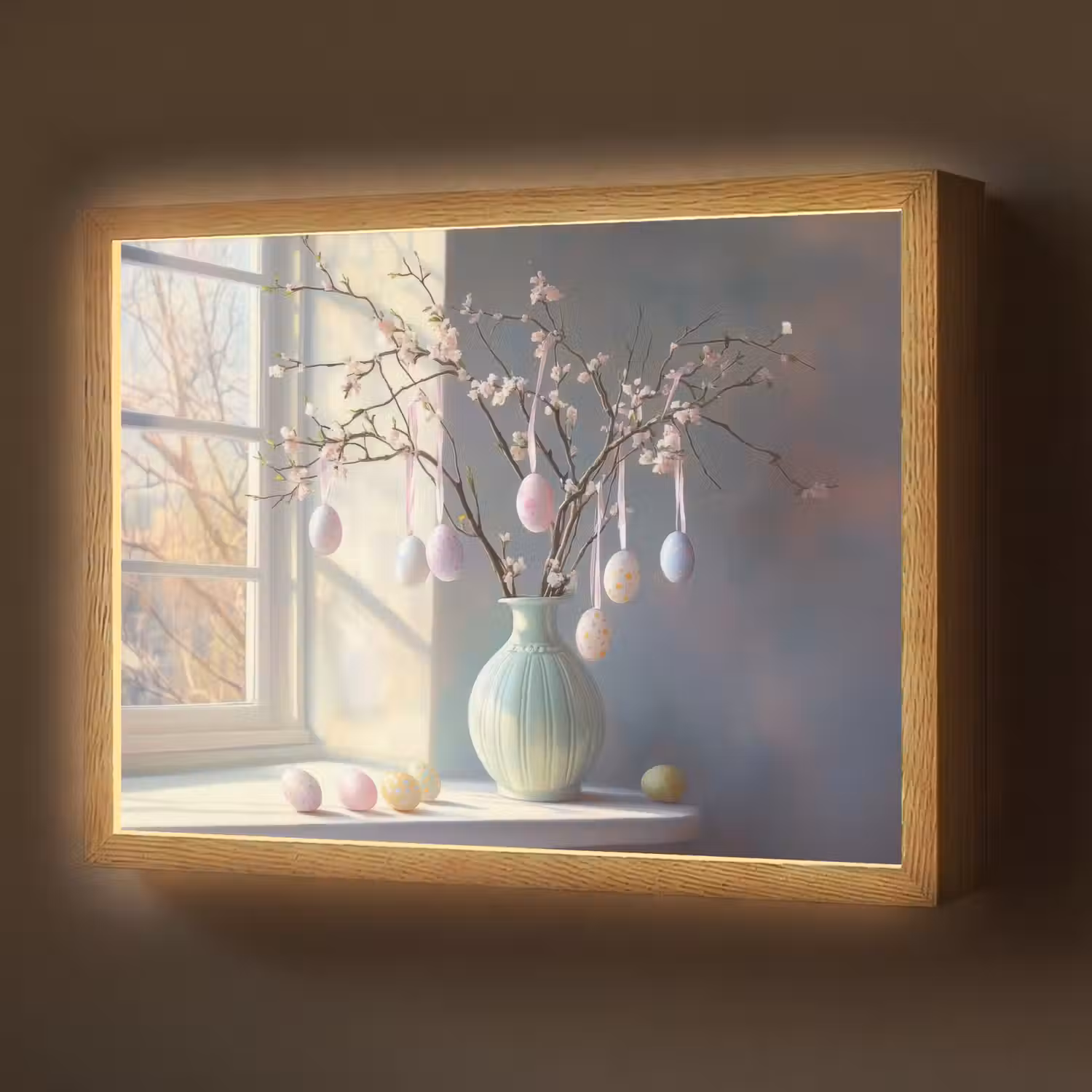 Stilleven - Vaas - Paastak Light Box met batterij (Wandlamp) middel -z3d_website