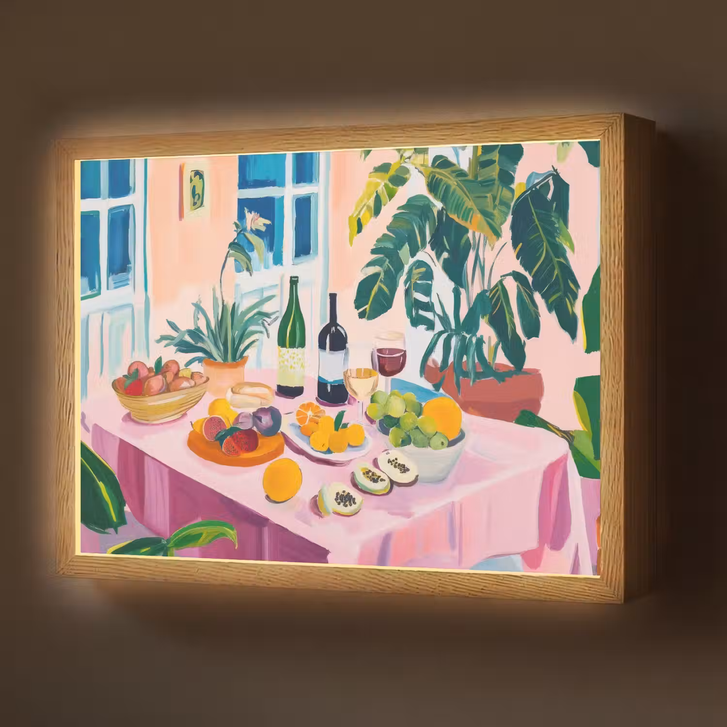 Tafel - Wijn - Fruit Light Box met batterij (Wandlamp) middel -z3d_website