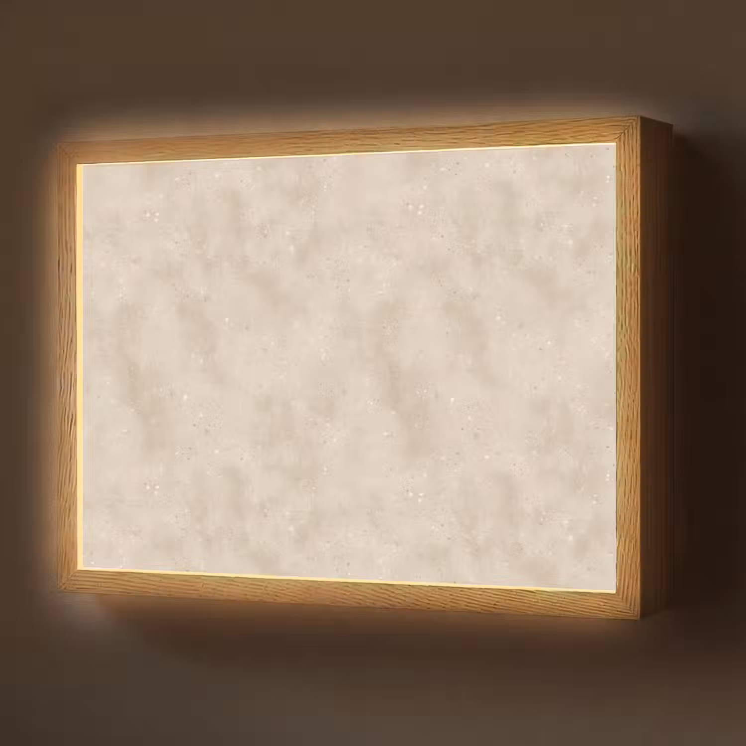 Structuur - Spikkels - Beige Light Box met batterij (Wandlamp) middel 907 -z3d_website