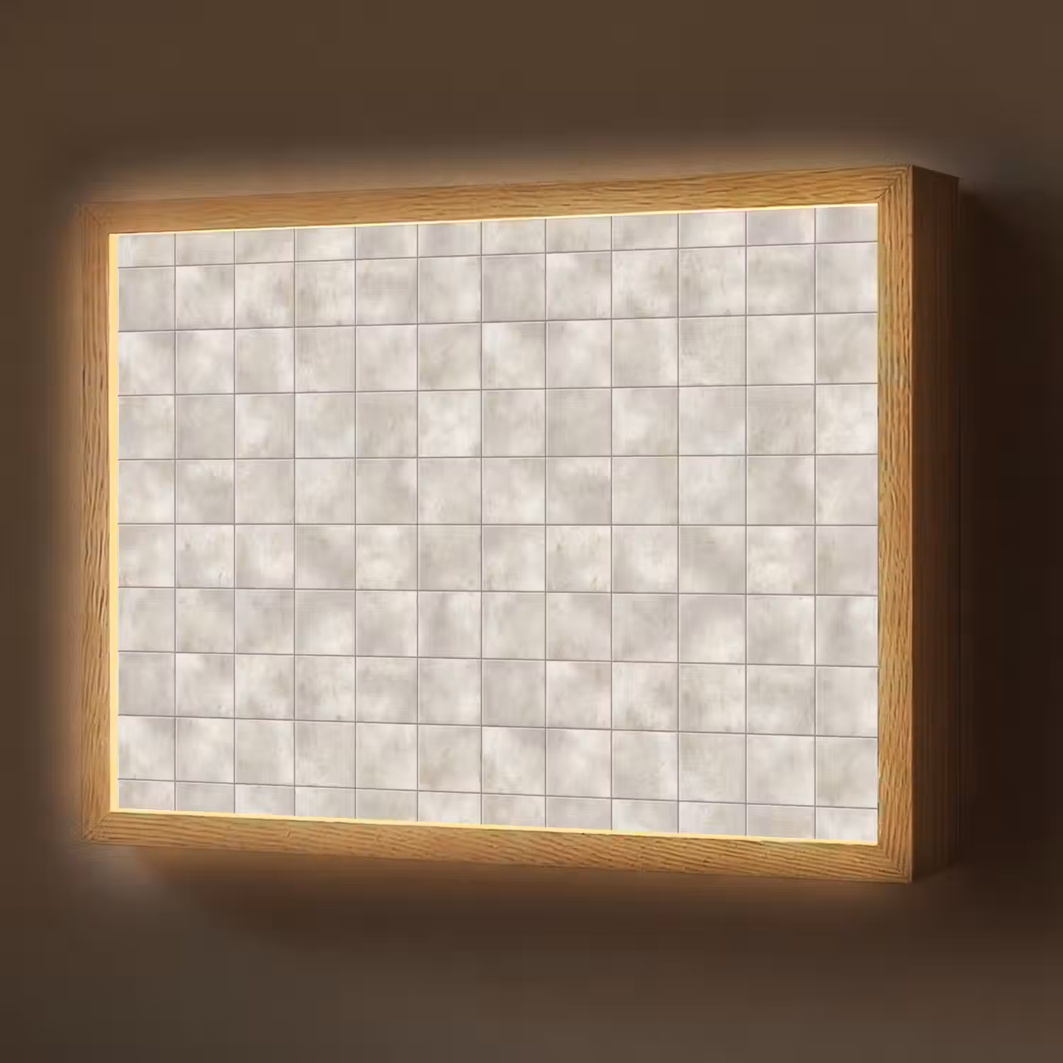 Tegels - Natuurlijk - Grijs Light Box met batterij (Wandlamp) middel 907 -z3d_website