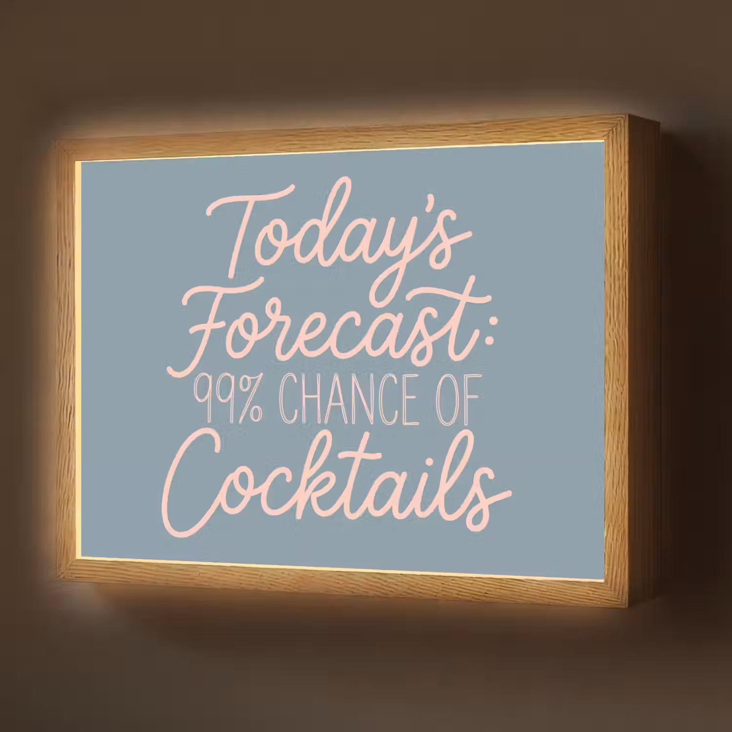 Today's Forecast - Cocktails - Blauw Light Box met batterij (Wandlamp) middel -z3d_website