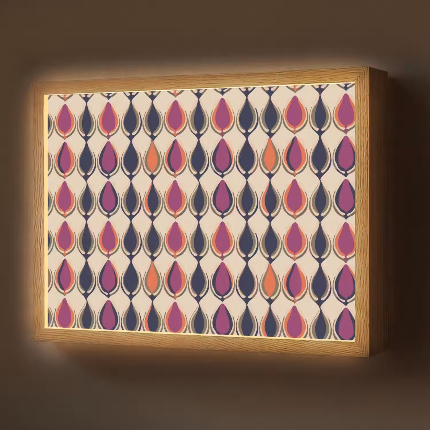 Vintage - Retro - Kleurrijk Light Box met batterij (Wandlamp) middel 907 -z3d_website