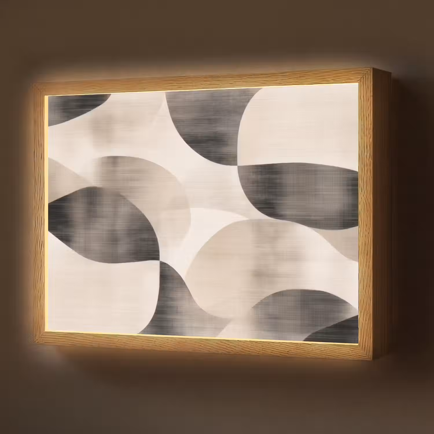 Grillige vormen - Subtiele overgangen - Dynamisch Light Box met batterij (Wandlamp) middel -z3d_website