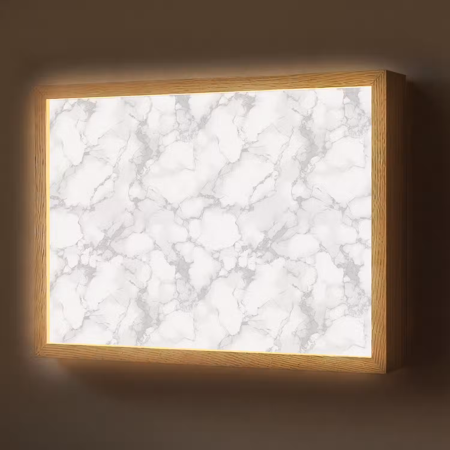Wit - Marmer - Grijs Light Box met batterij (Wandlamp) middel 907 -z3d_website