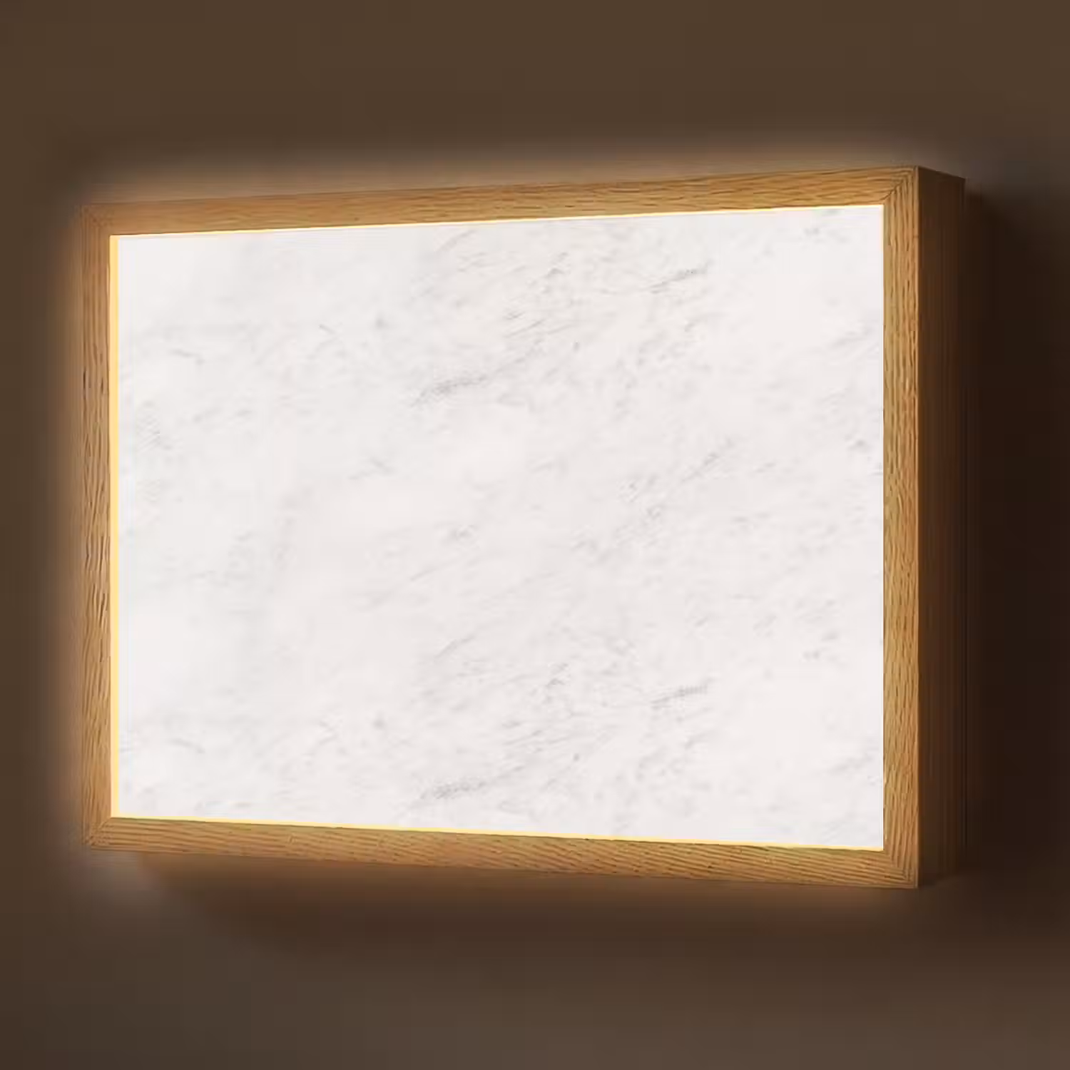 Wit - Marmer - Grijze aders Light Box met batterij (Wandlamp) middel 907 -z3d_website
