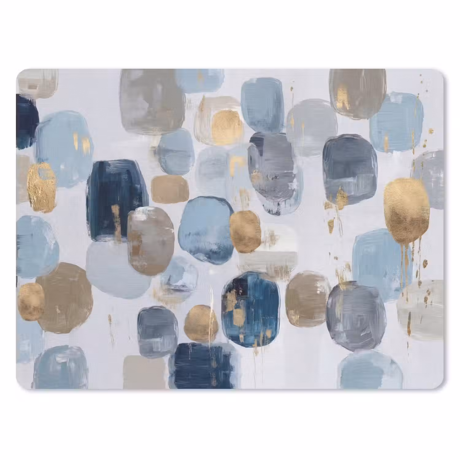 Abstract - Goud - Vormen muismat rubber klein -3d
