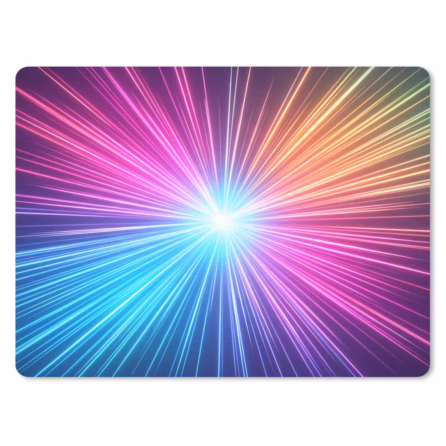 Abstract - Light - Burst - Modern - Colorful muismat rubber klein -3d