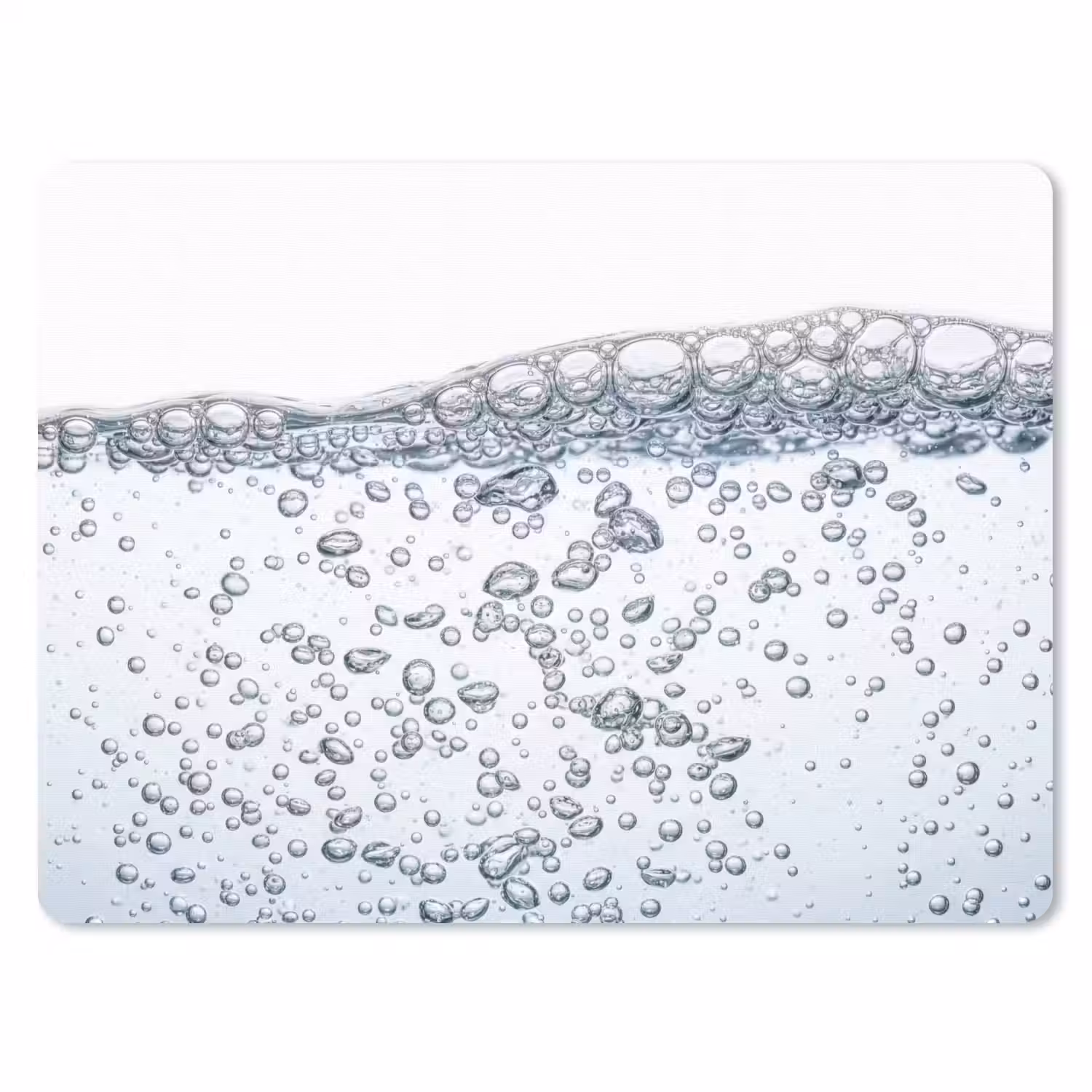 Luchtbellen - Water - Dynamisch muismat rubber klein -3d