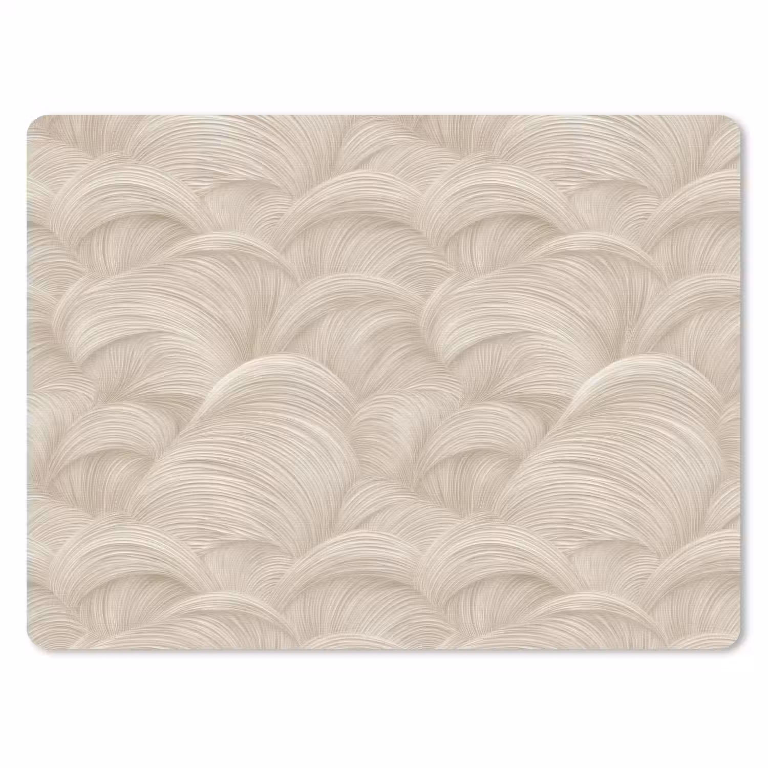 Bogen - Patroon - Beige muismat rubber klein 262 -3d