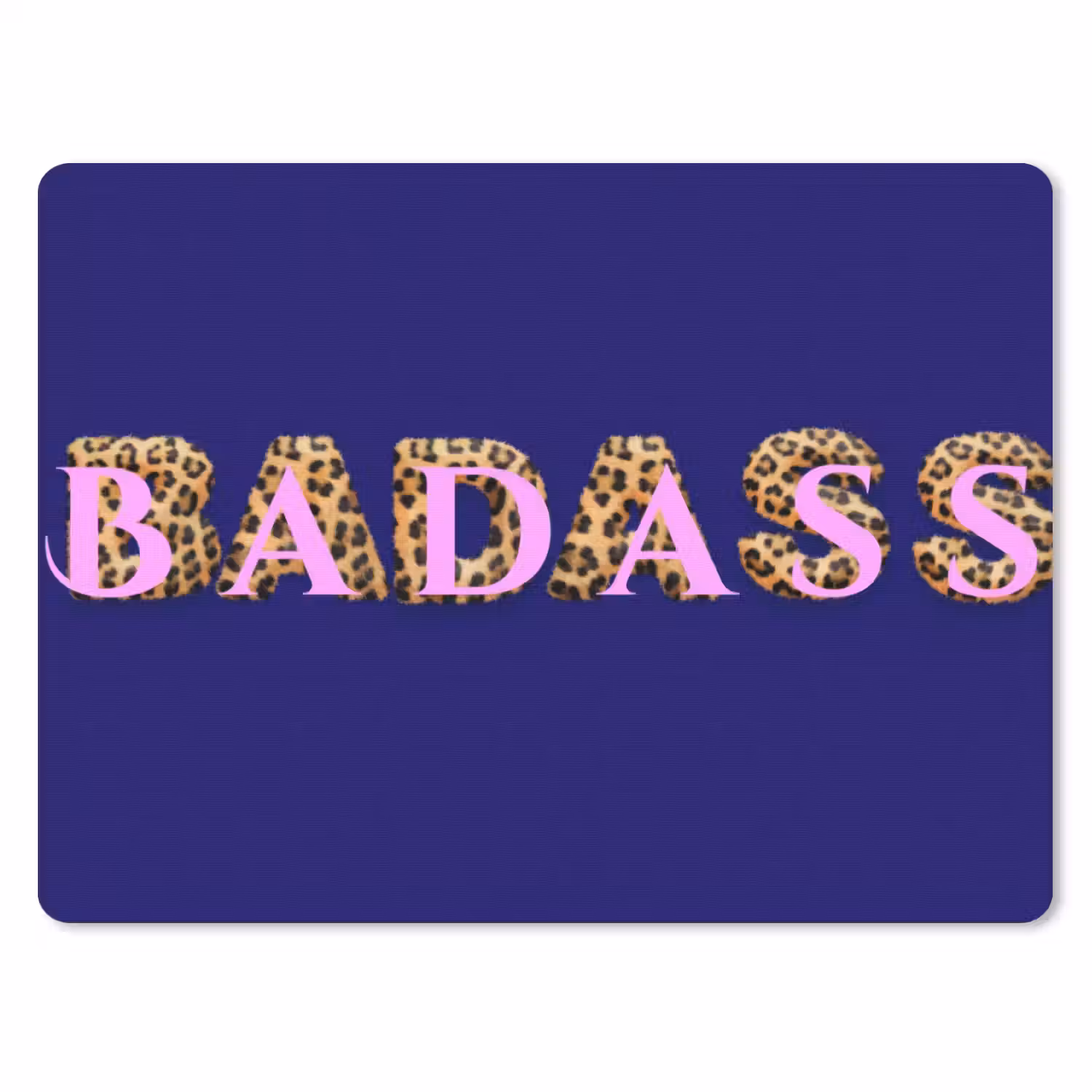 Badass - Panterpint - Schaduw - Roze muismat rubber klein -3d
