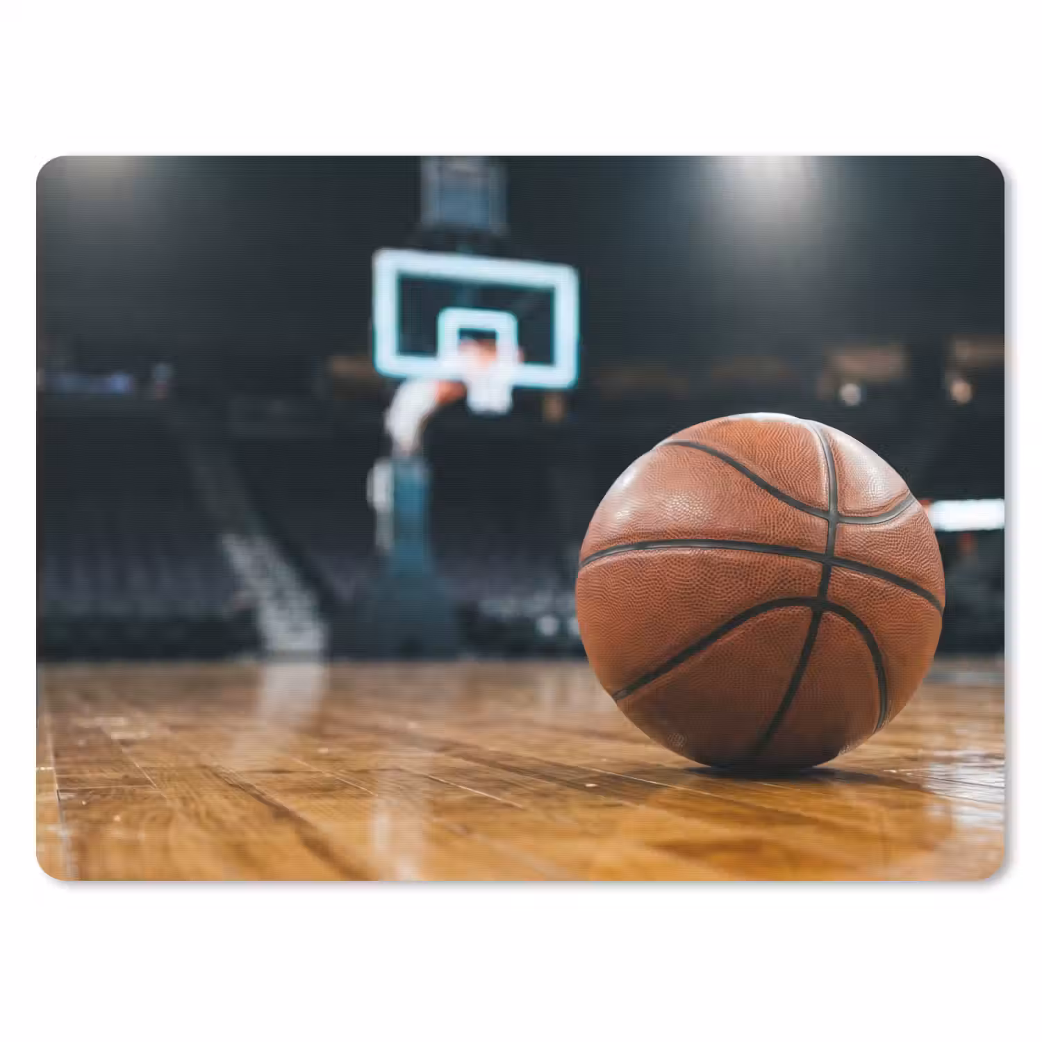 Basketbal - Arena - Sport muismat rubber klein -3d