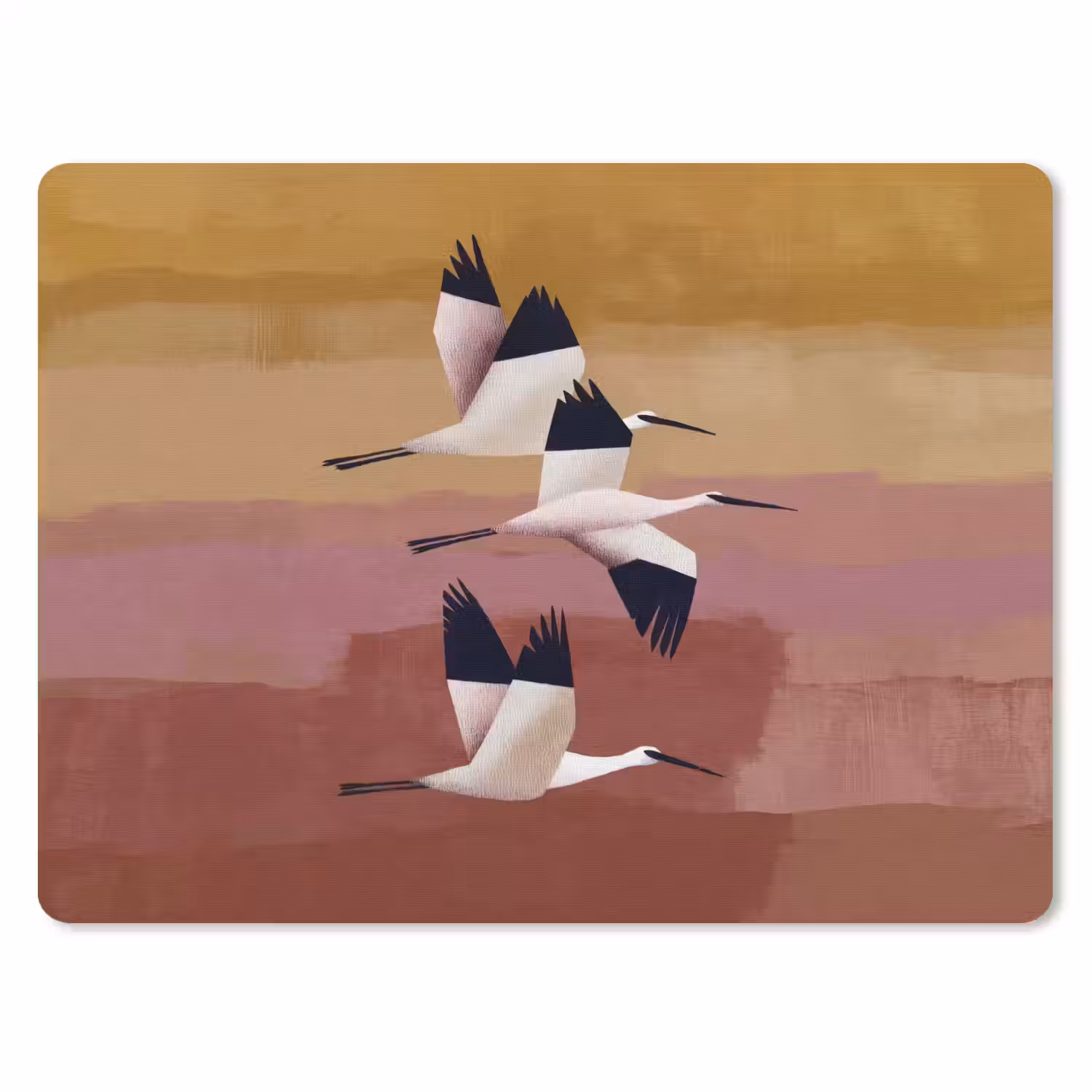 Vogels - Snavel - Abstract muismat rubber klein -3d