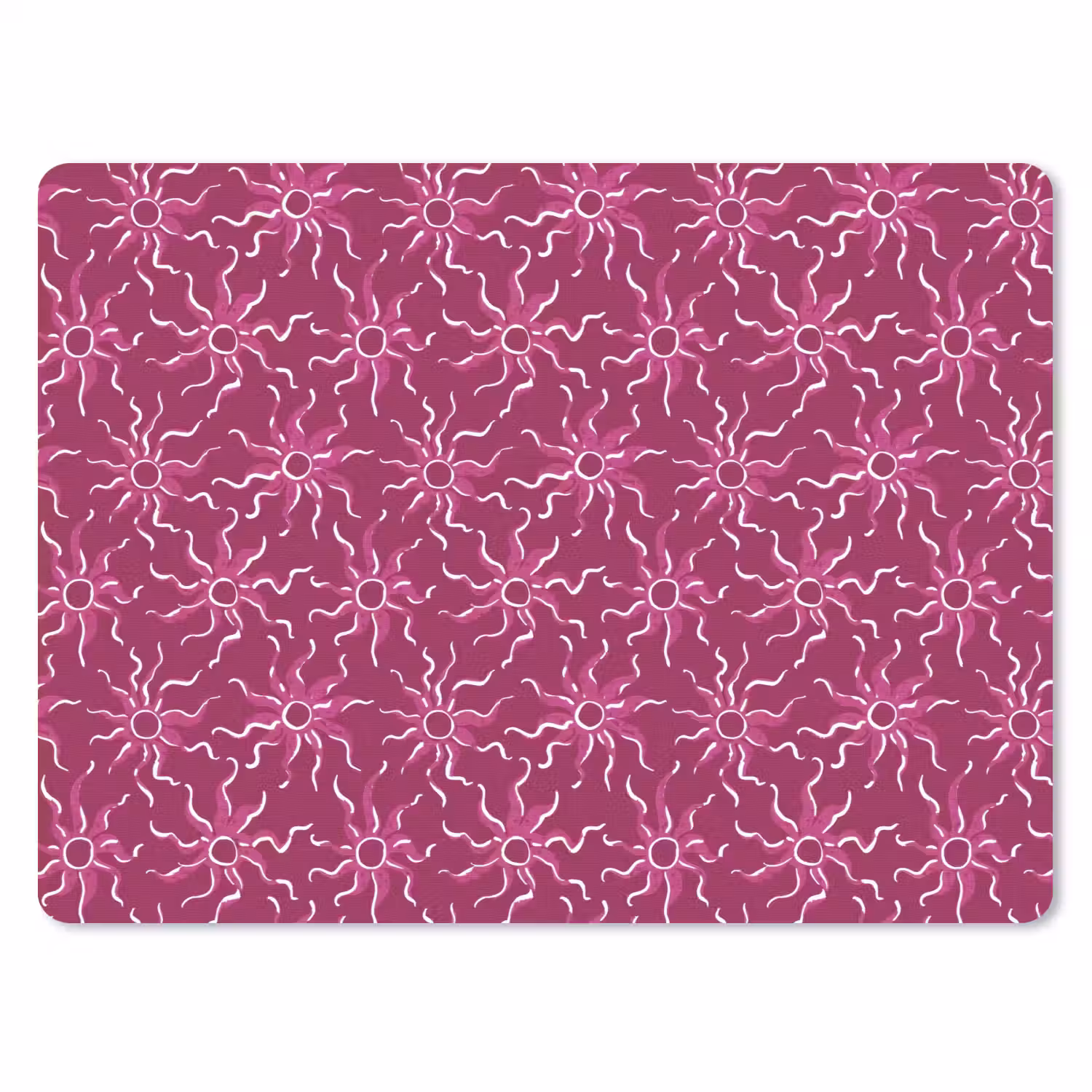 Bohemian - Zon - Magenta muismat rubber klein 262 -3d