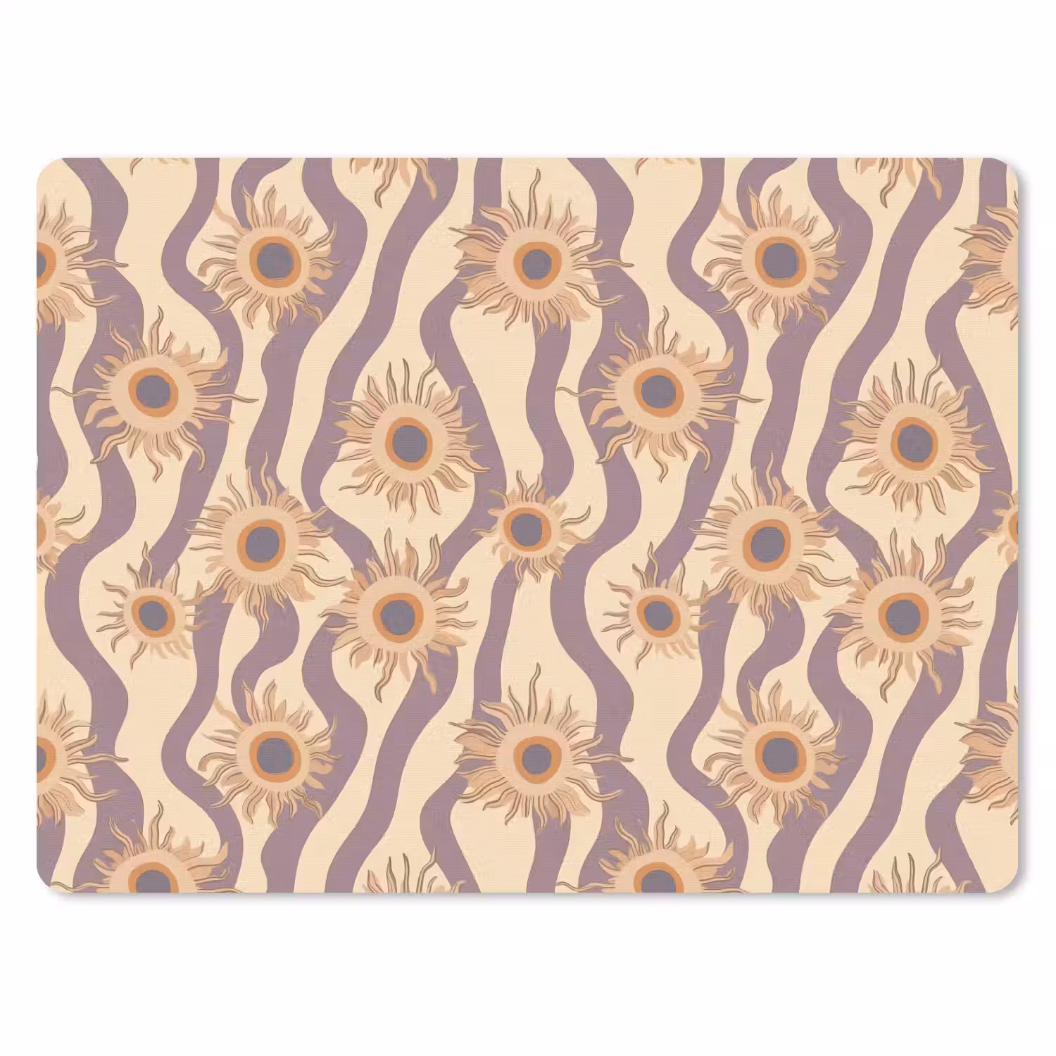 Bohemian - Vibe - Lavendelpaars muismat rubber klein 262 -3d