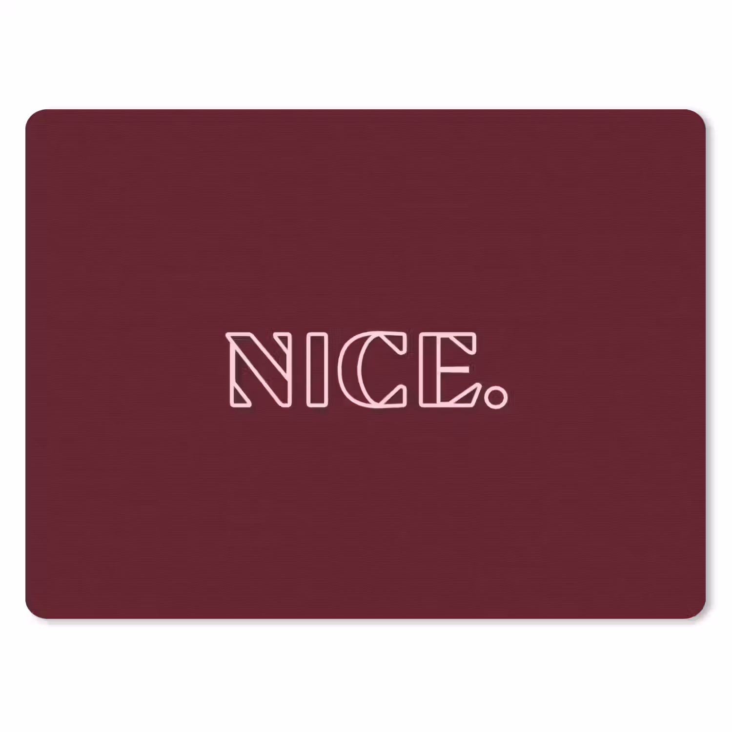 Bordeaux - Nice - minimalistisch muismat rubber klein -3d