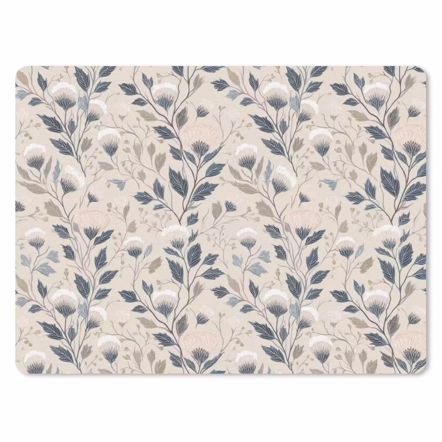 Klassiek - Botanisch - Kleurrijk muismat rubber klein 262 -3d