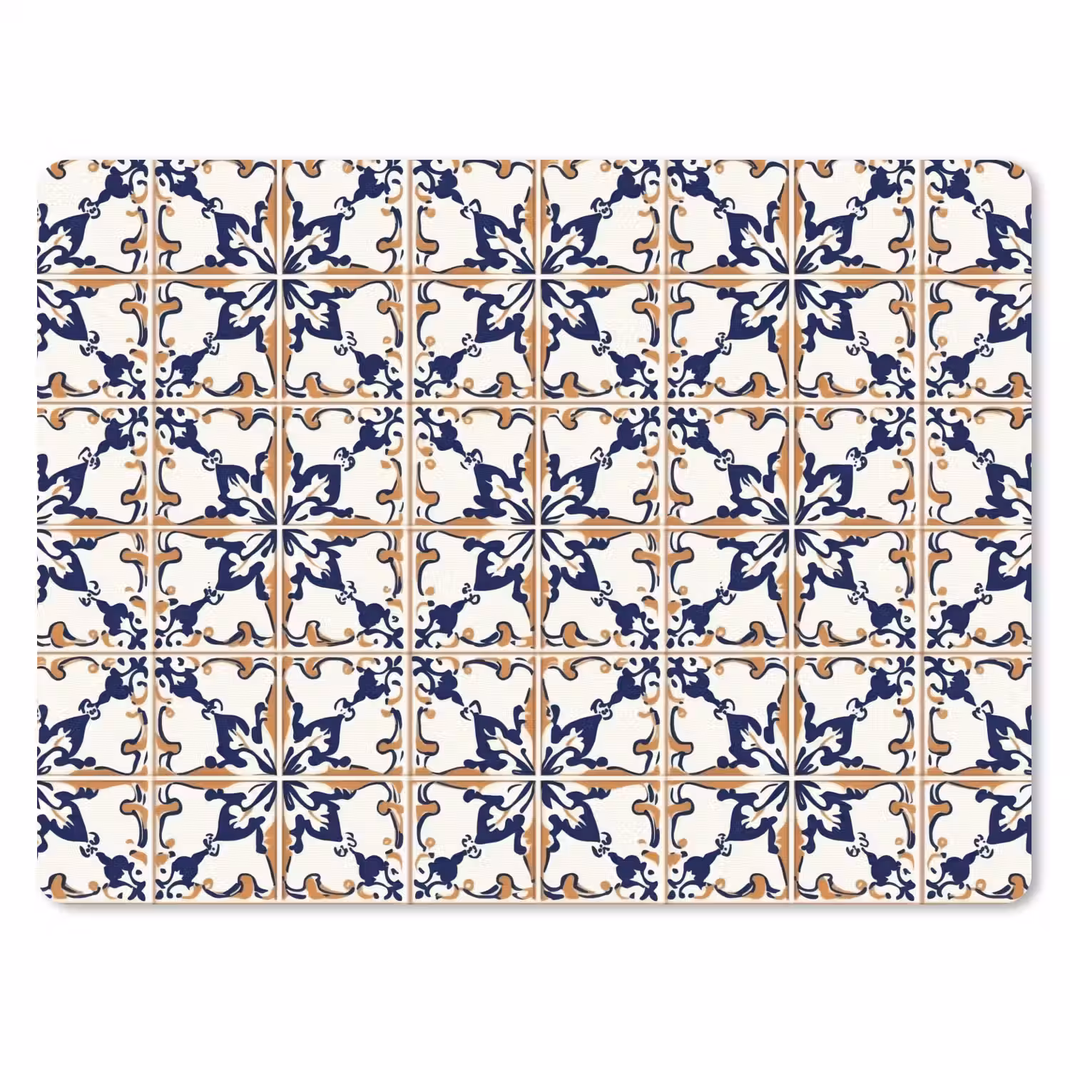 Klassiek - Patroon - Kleurrijk muismat rubber klein 262 -3d