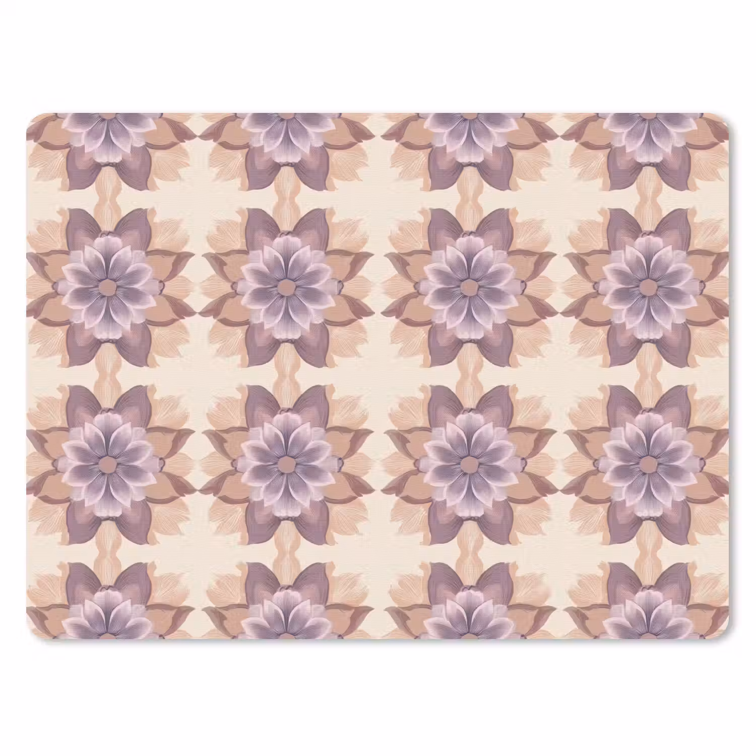 Klassiek - Patroon - Paars muismat rubber klein 262 -3d