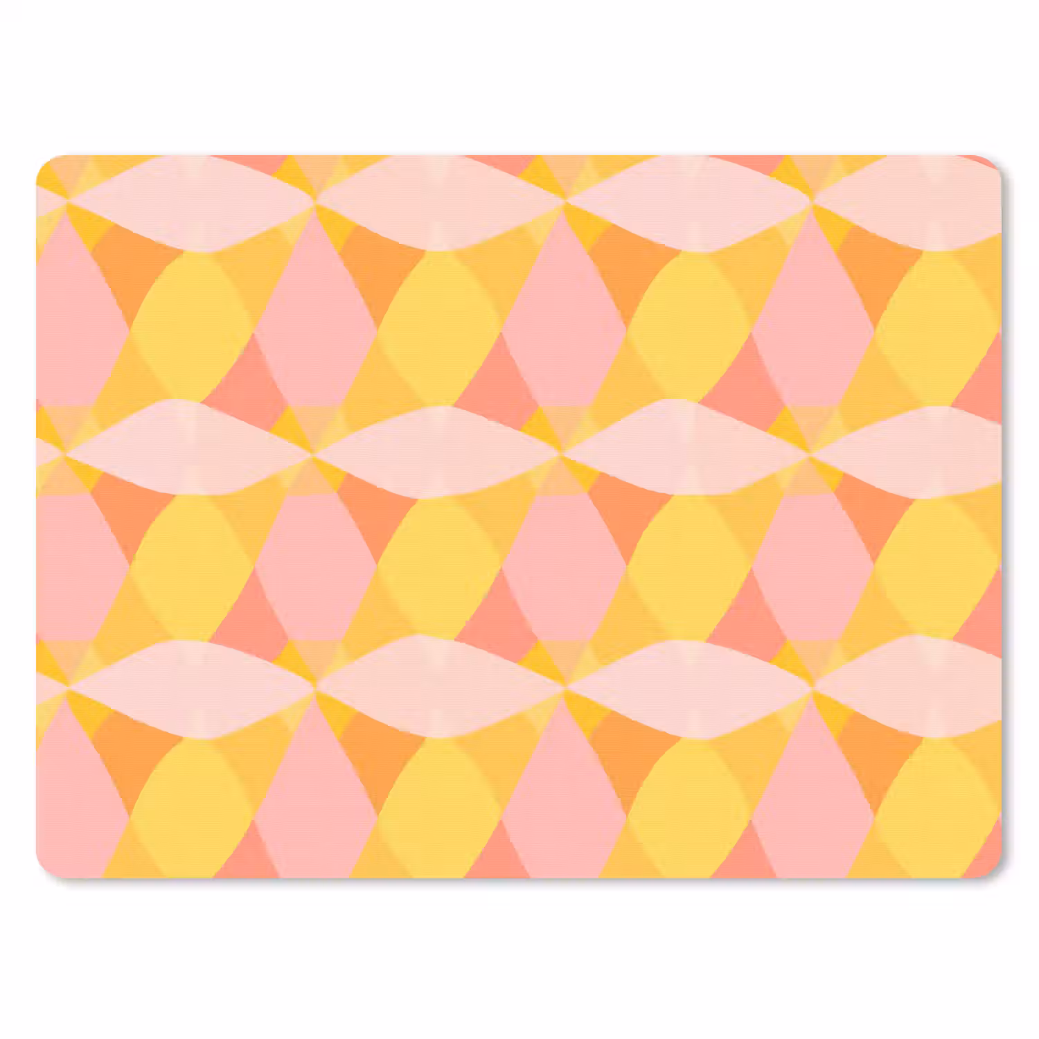 Kleurrijk - Ruitpatroon - Bladvormen muismat rubber klein 262 -3d