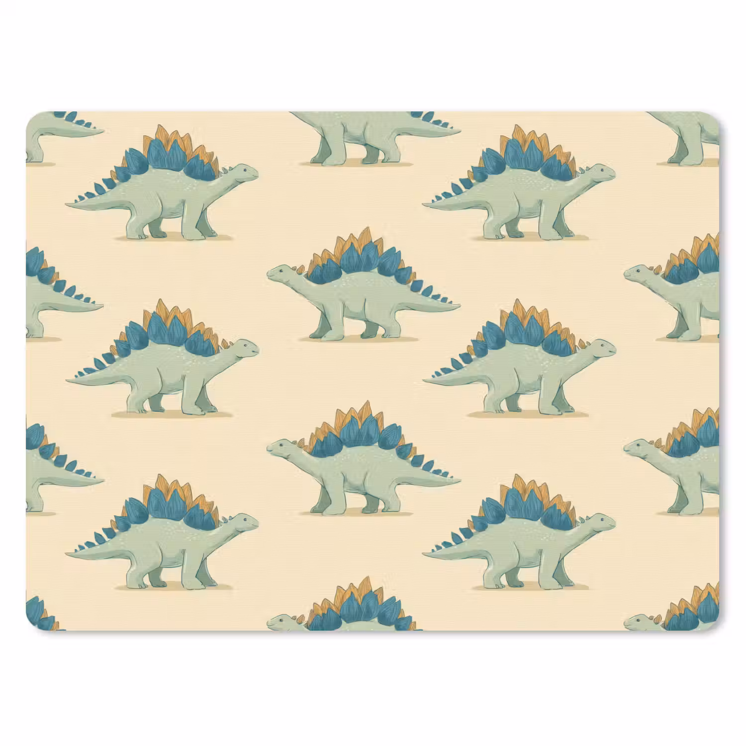 Dino - Patroon - Groen muismat rubber klein 262 -3d
