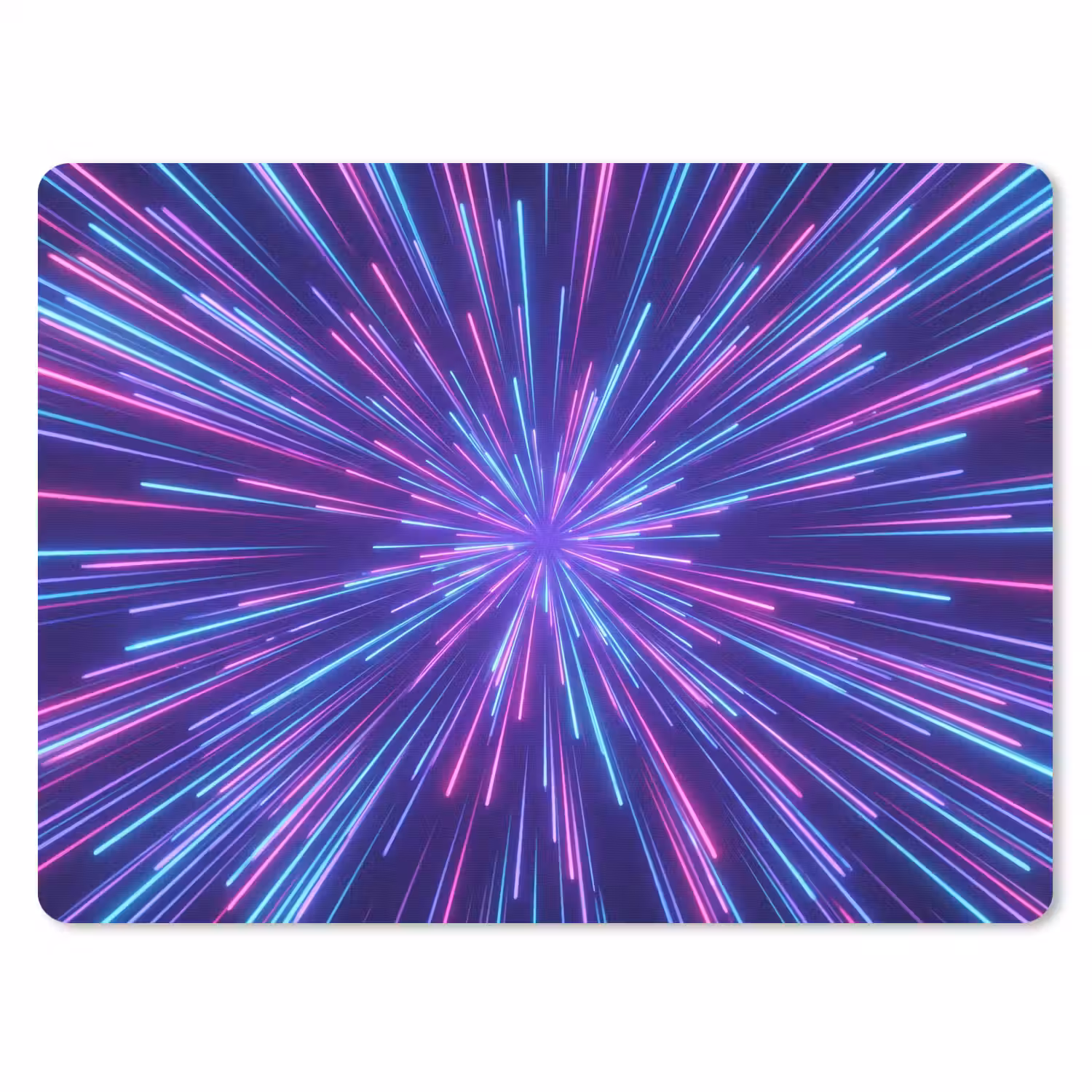 Dynamisch - Ruimte - Kleurrijk muismat rubber klein -3d