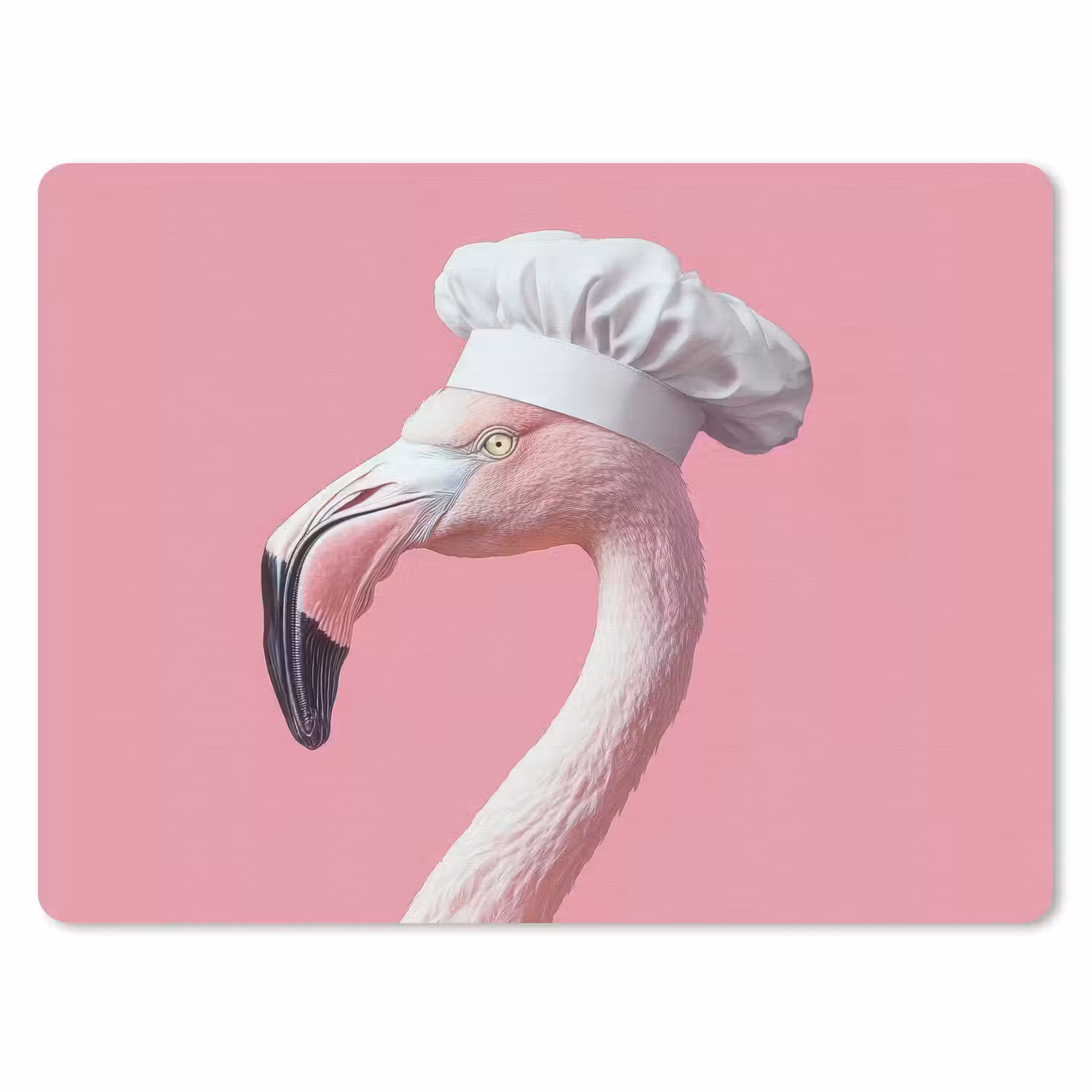 Flamingo - Roze - Koksmuts - Vogel muismat rubber klein -3d